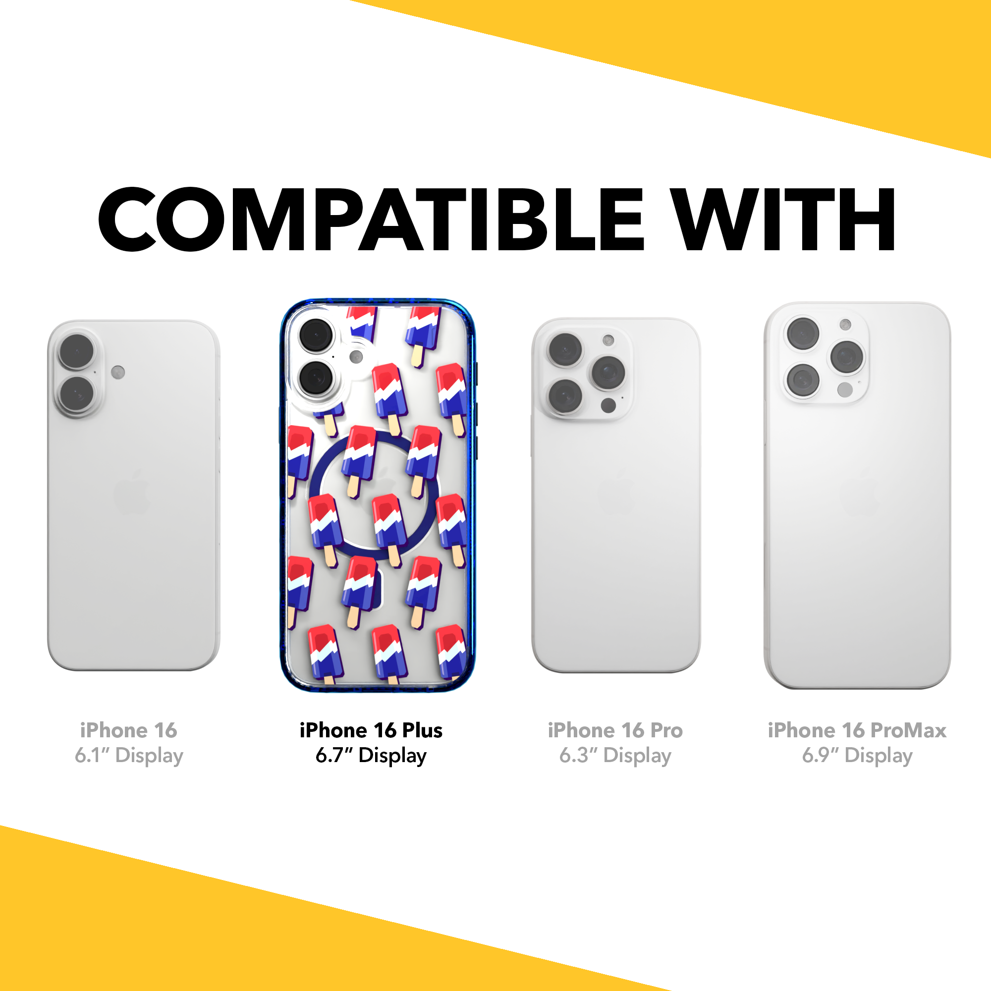 iPhone 16 Series | MagSafe | Summer Vibes Case Collection | Patriot Popsicle Patriot Popsicle / iPhone 16 Plus / Blue