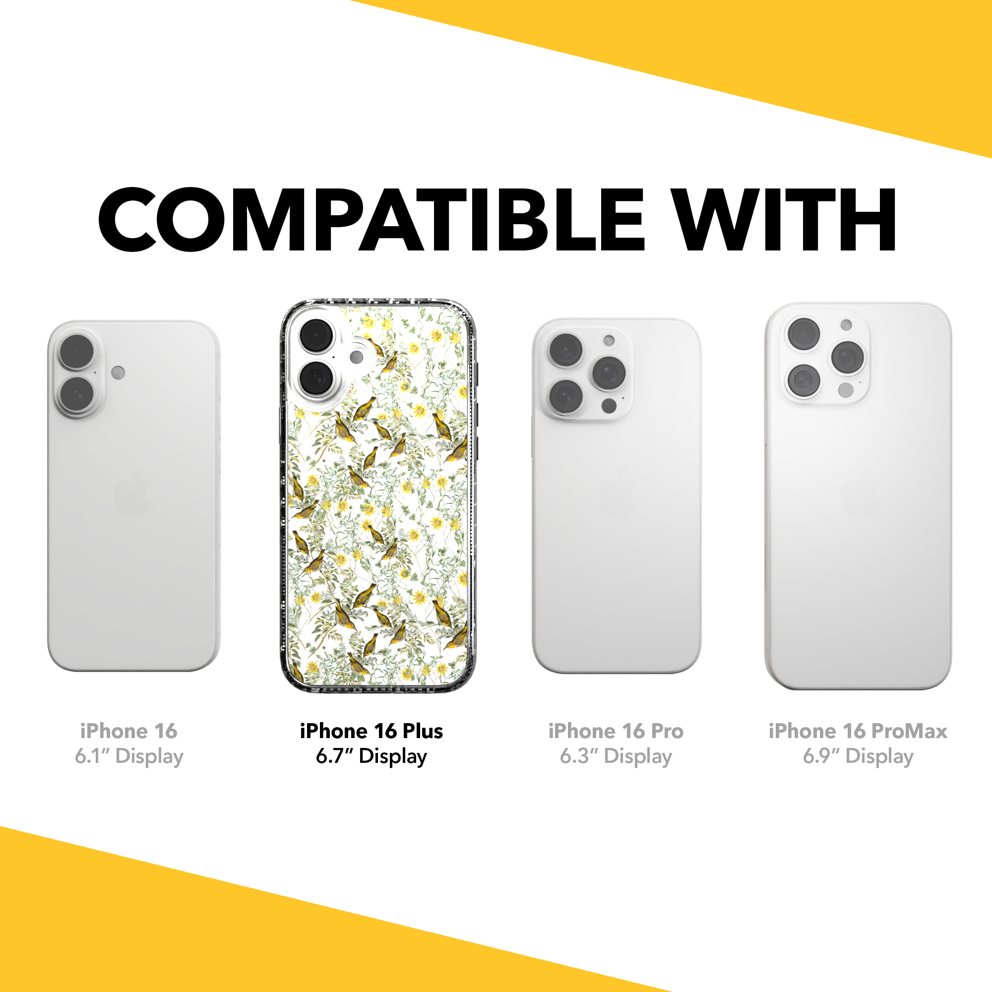 iPhone 16 Series | MagSafe | Bird Case | Nashville Warbler Nashville Warbler / iPhone 16 Plus / Clear