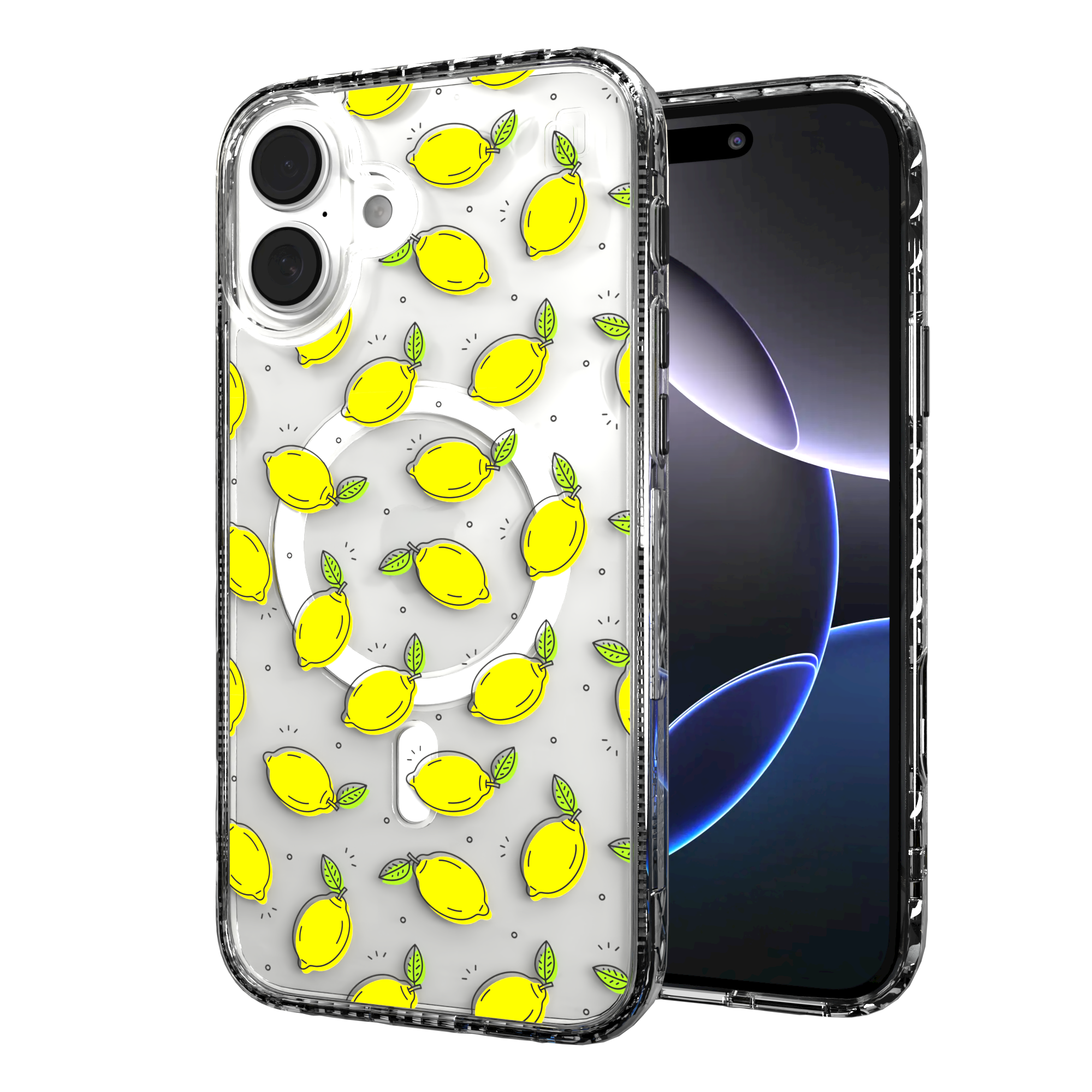 iPhone 16 Series | MagSafe | Fruit Bowl Collection | Lotsa Lemons Lotsa Lemons / iPhone 16 Plus / Clear