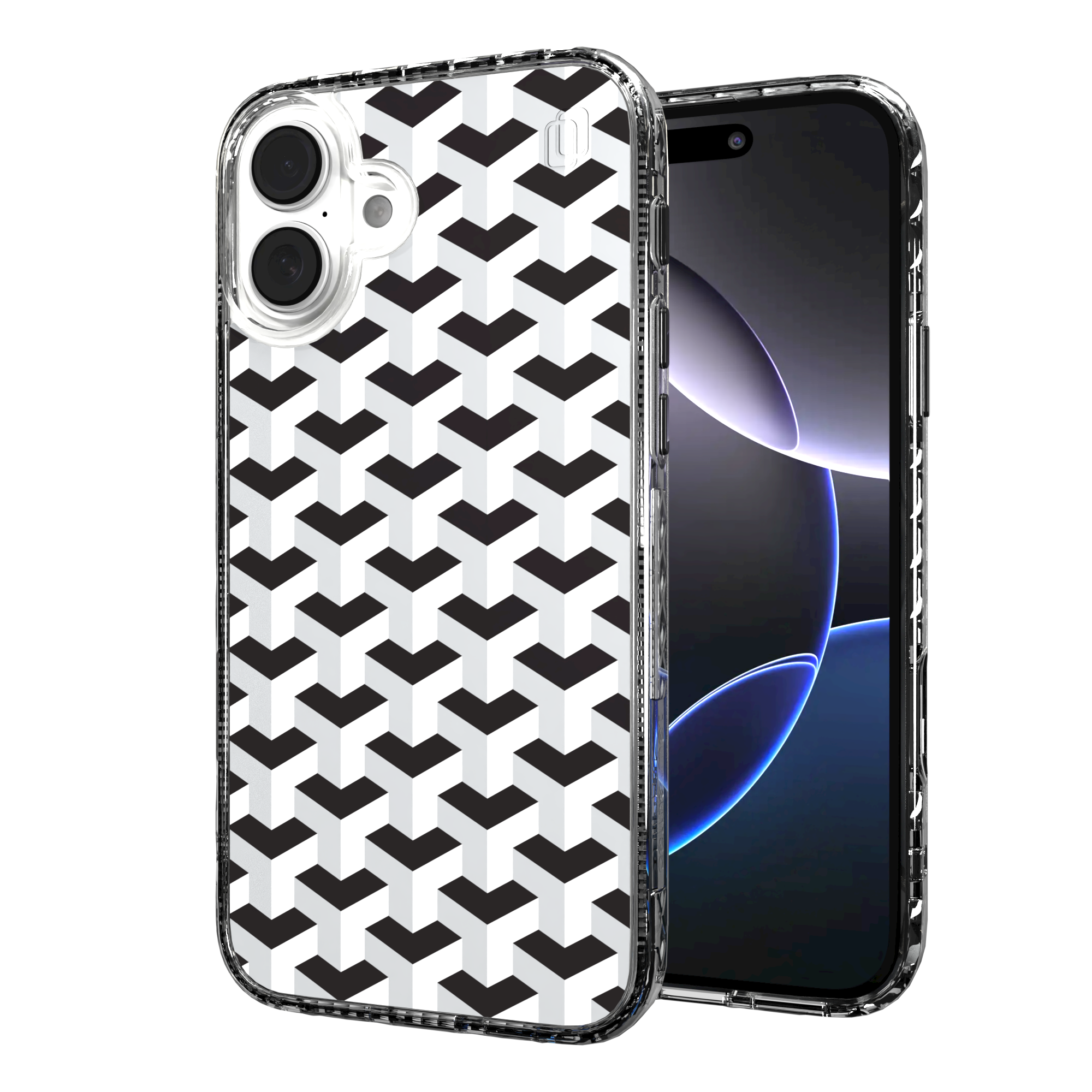 iPhone 16 Series | MagSafe | Monochromatic Case Designs | Infinite Stairway Infinite Stairway / iPhone 16 Plus / Clear