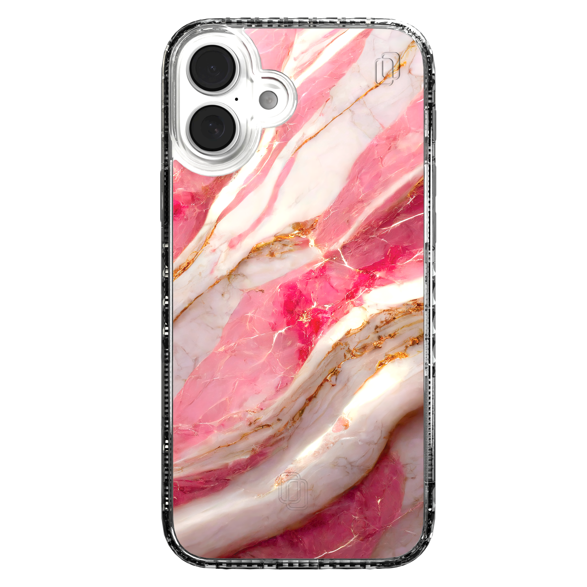 iPhone 16 Series | MagSafe | Stone Beauty Case Collection | New Dawn Pink, White & Gold Marble New Dawn / iPhone 16 Plus / Clear