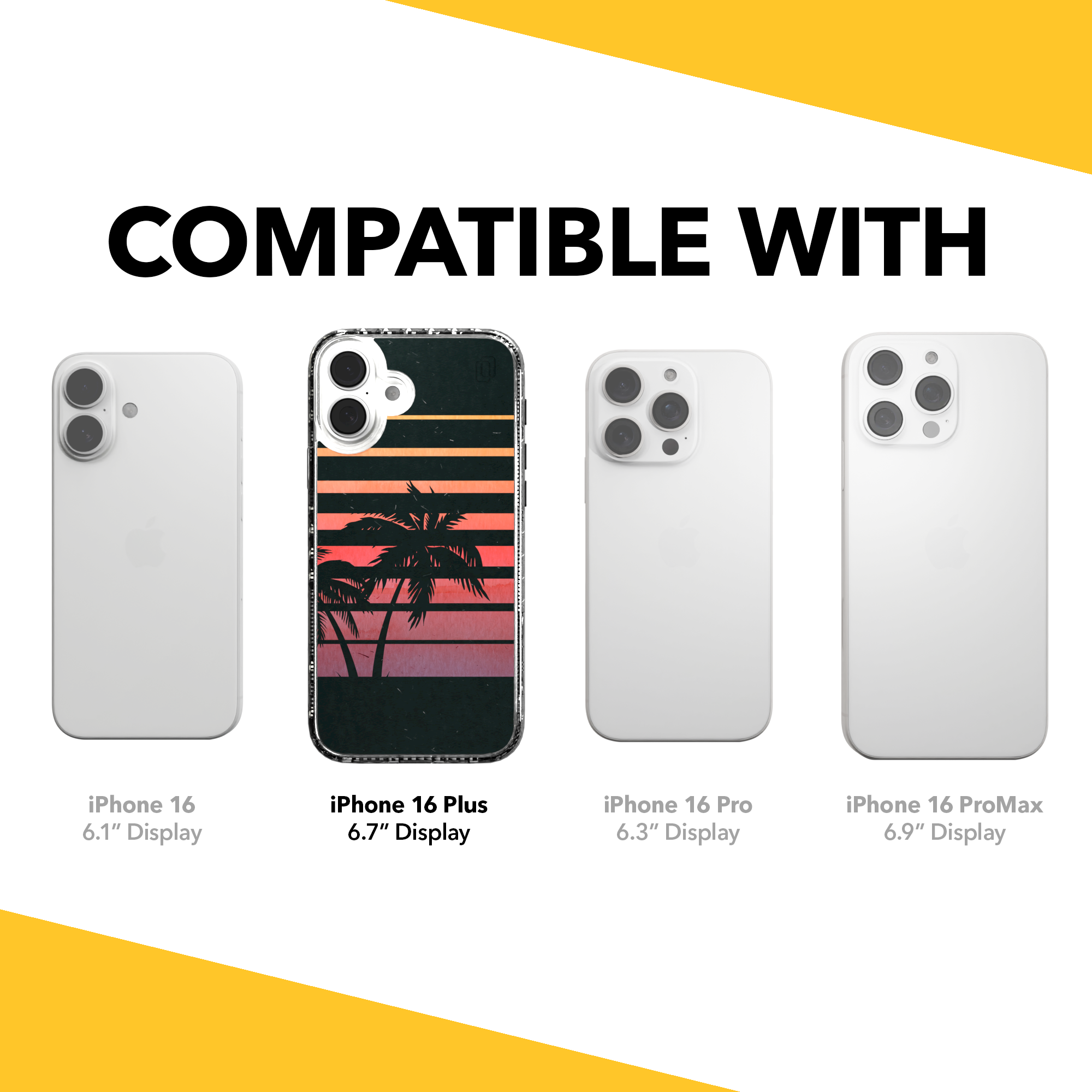 iPhone 16 Series | MagSafe | Summer Vibes Case Collection | Beach Sunset Beach Sunset / iPhone 16 Plus / Clear