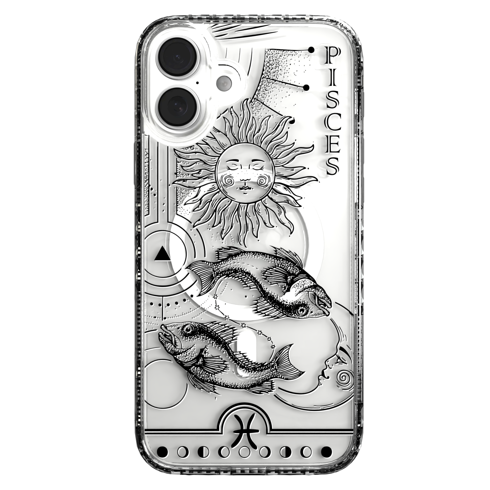 iPhone 16 Series | MagSafe | Zodiac Collection | Pisces Pisces Black / iPhone 16 Plus / Clear