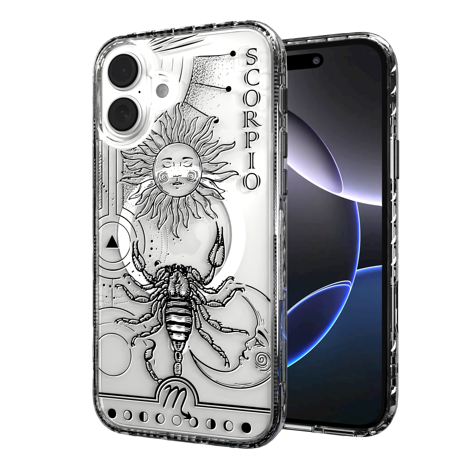 iPhone 16 Series | MagSafe | Zodiac Collection | Scorpio Scorpio Black / iPhone 16 Plus / Clear