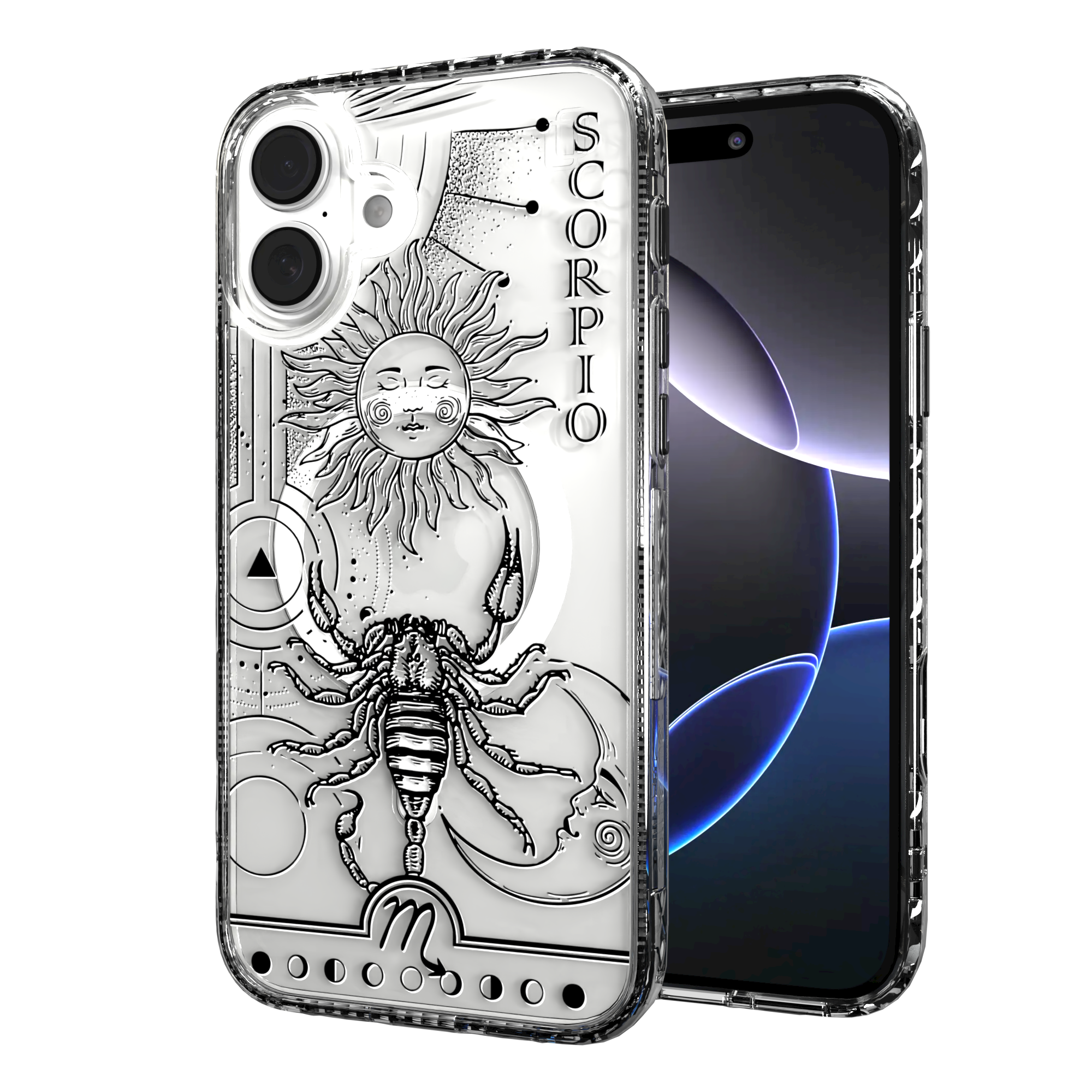 iPhone 16 Series | MagSafe | Zodiac Collection | Scorpio Scorpio Black / iPhone 16 Plus / Clear