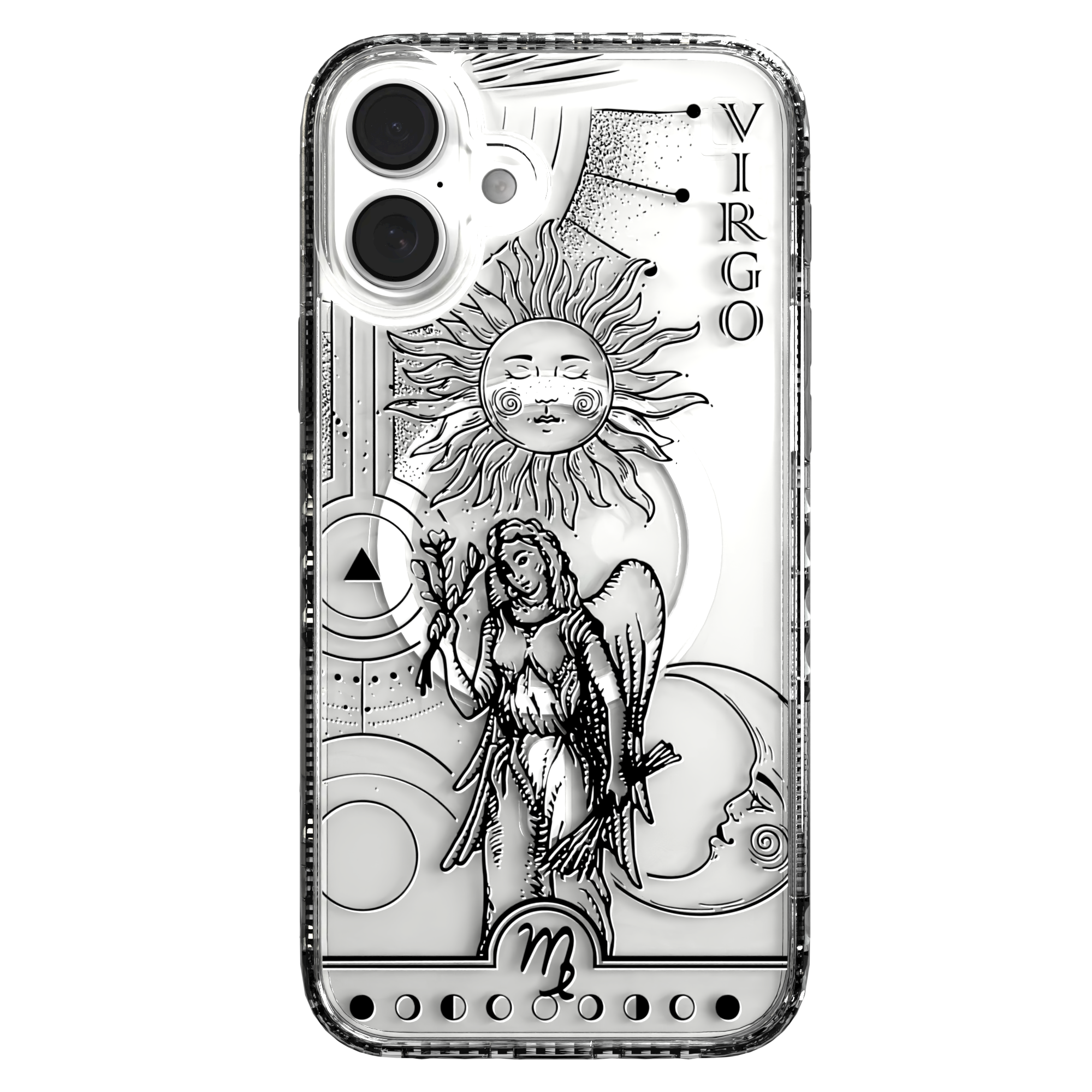 iPhone 16 Series | MagSafe | Zodiac Collection | Virgo Virgo Black / iPhone 16 Plus / Clear