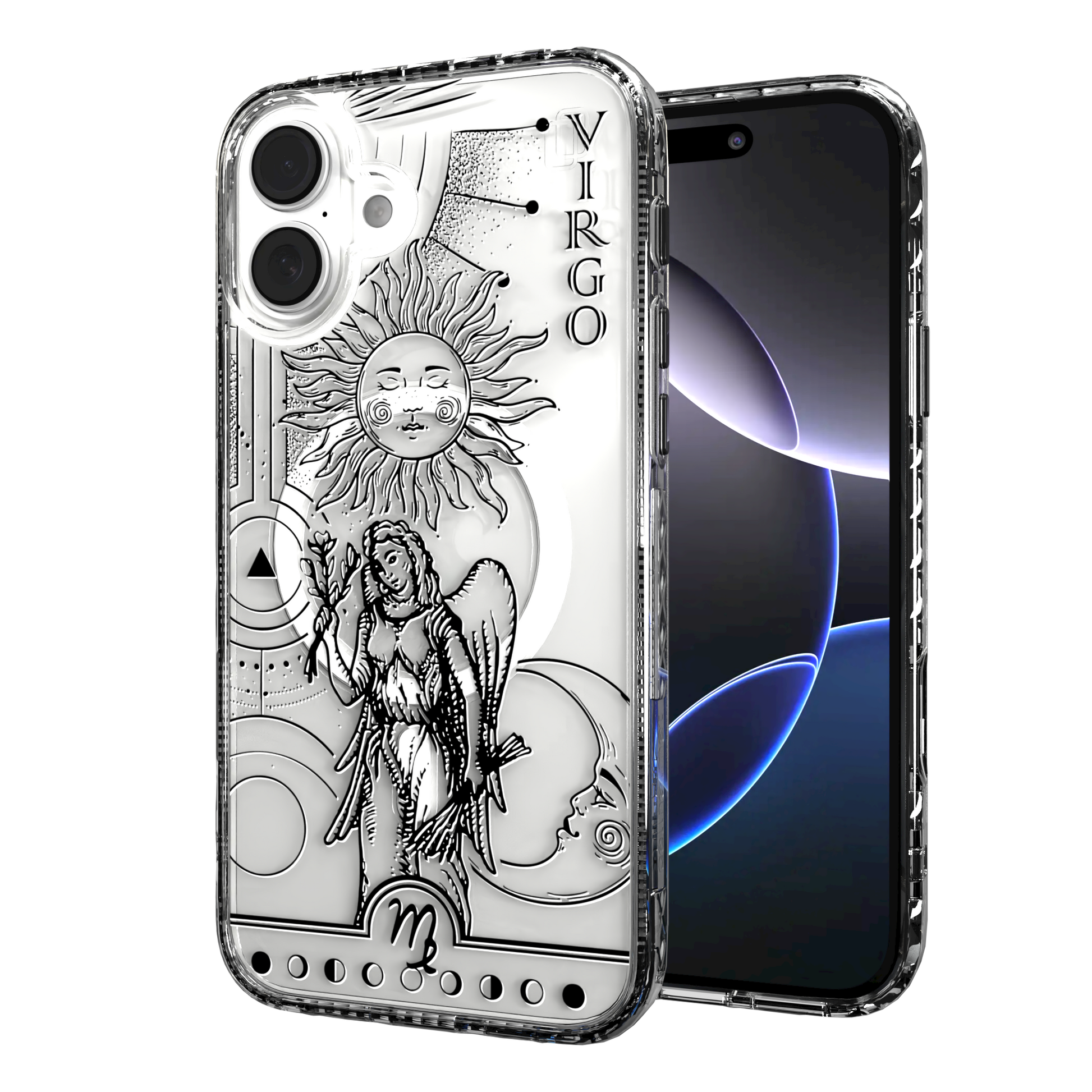 iPhone 16 Series | MagSafe | Zodiac Collection | Virgo Virgo Black / iPhone 16 Plus / Clear