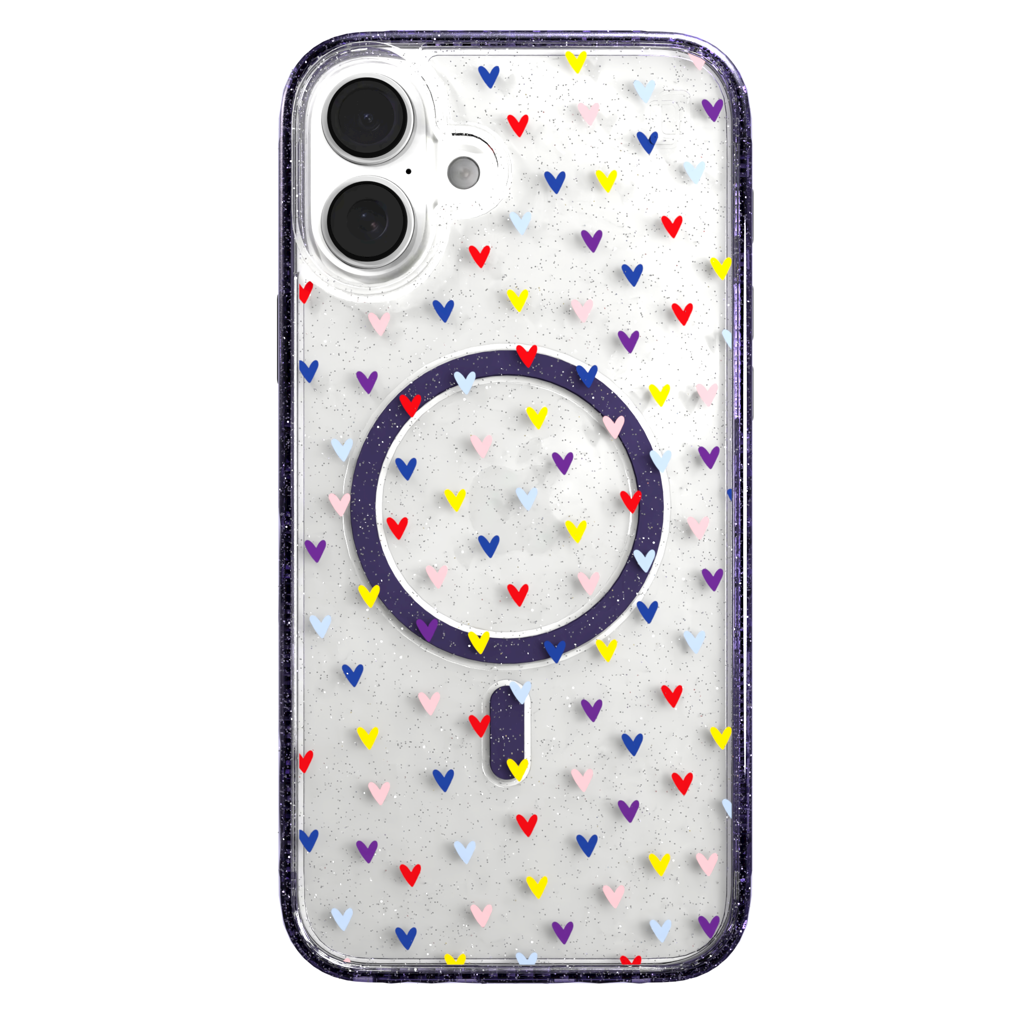 iPhone 16 Series | MagSafe | Heart Collection | Adoring Amore Adoring Amore / iPhone 16 Plus / Lilac Sparkle