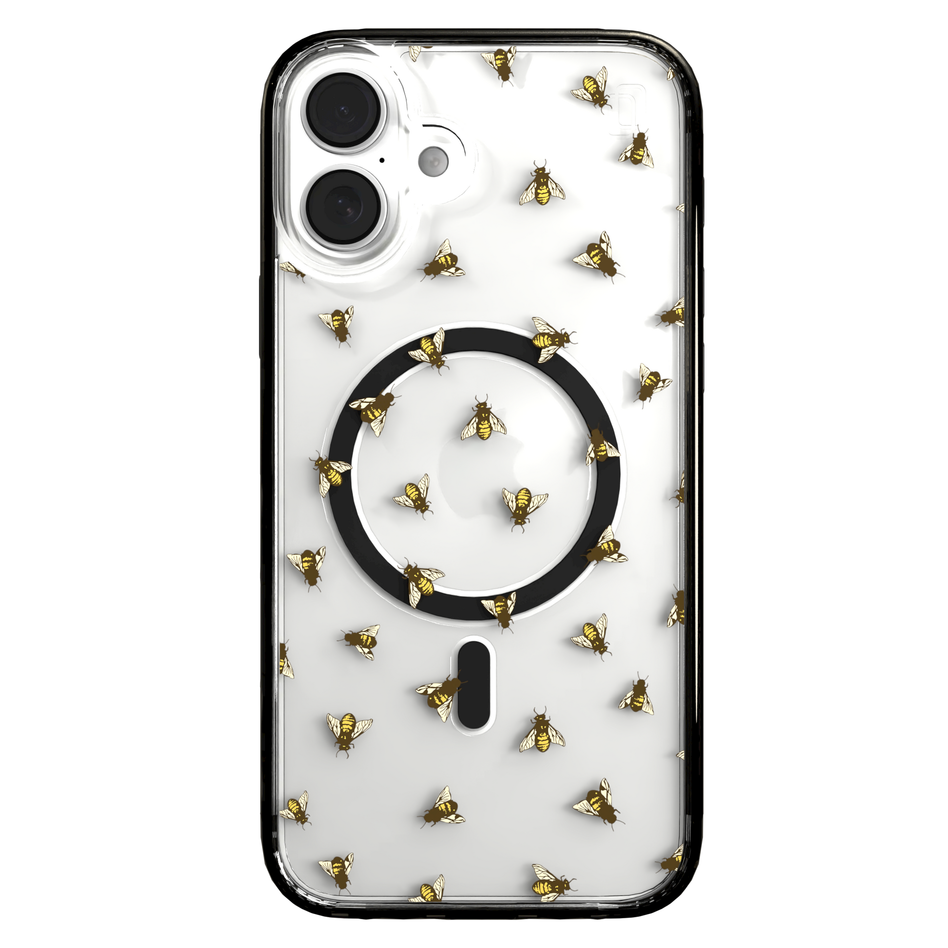 iPhone 16 Series | MagSafe | Bees Case | Sweet Like Honey Sweet Like Honey / iPhone 16 Plus / Black