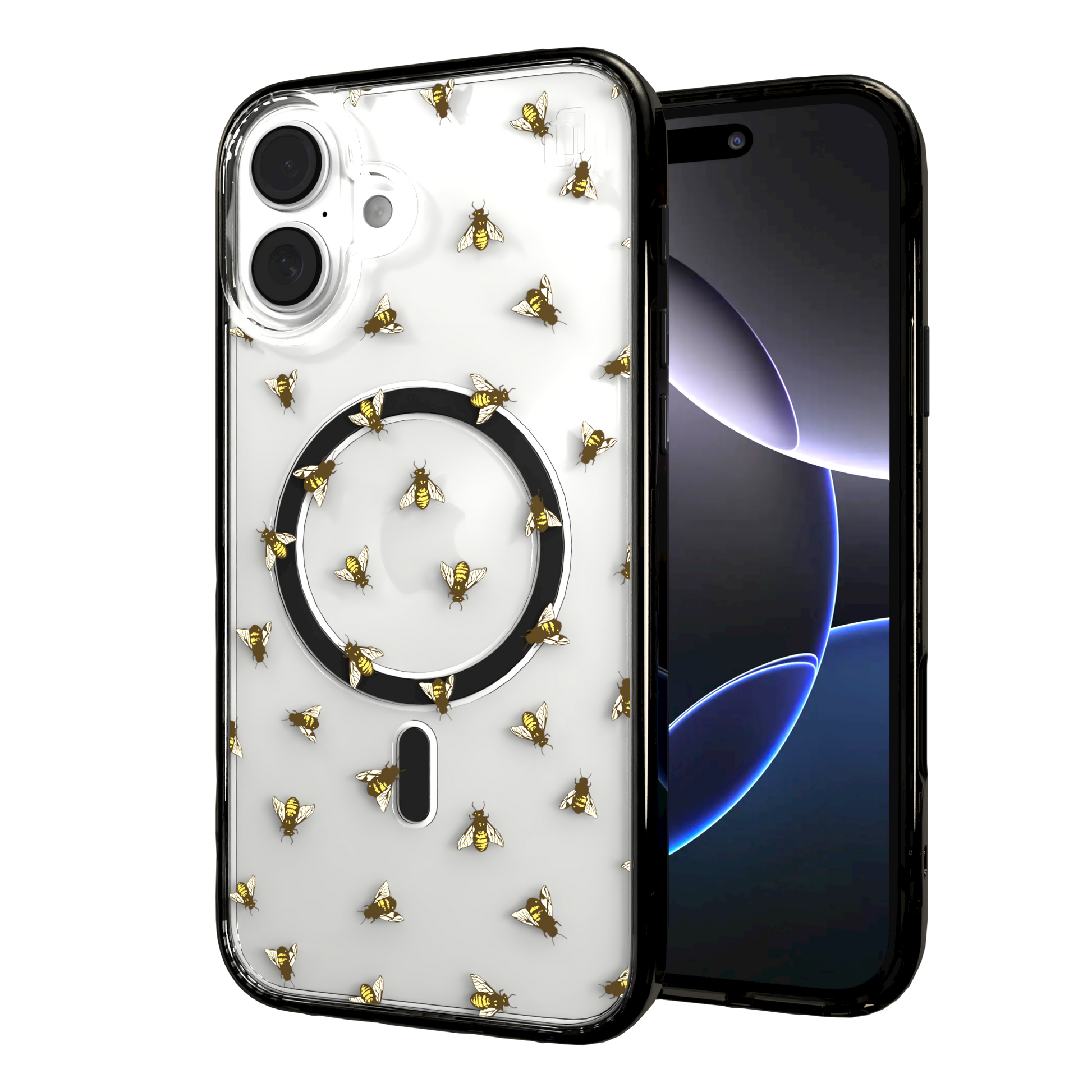 iPhone 16 Series | MagSafe | Bees Case | Sweet Like Honey Sweet Like Honey / iPhone 16 Plus / Black