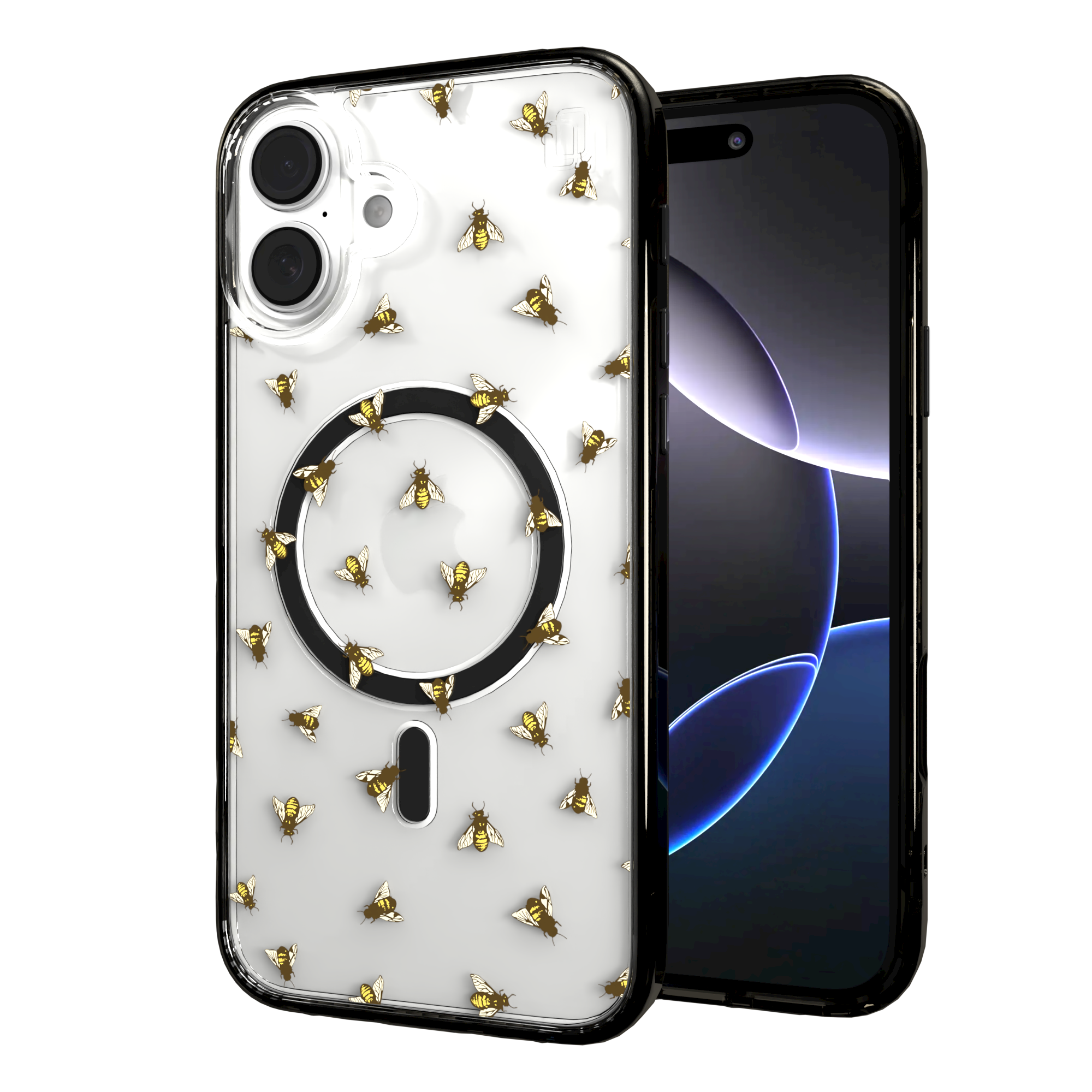 iPhone 16 Series | MagSafe | Bees Case | Sweet Like Honey Sweet Like Honey / iPhone 16 Plus / Black