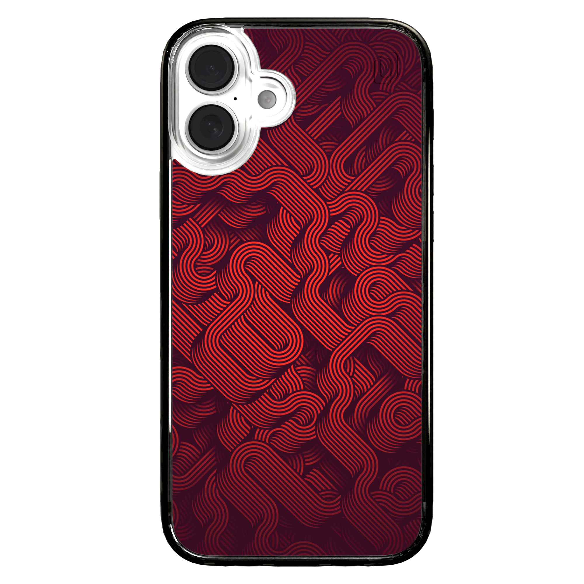 iPhone 16 Series | MagSafe | Monochromatic Case Designs | Red Dimensions Red Dimensions / iPhone 16 Plus / Black