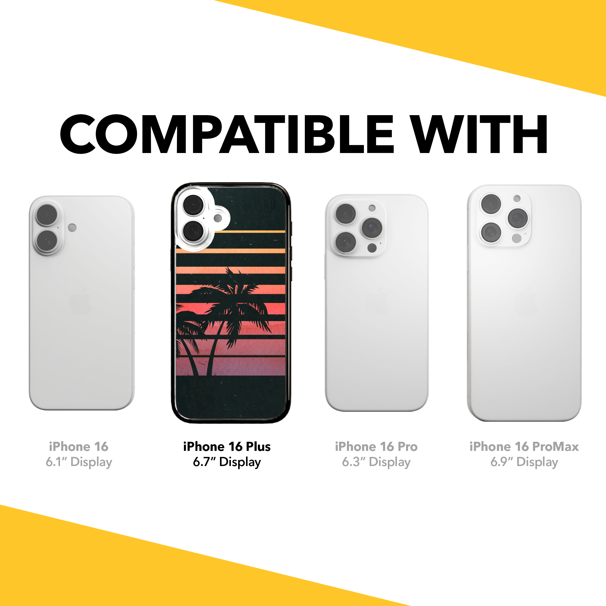 iPhone 16 Series | MagSafe | Summer Vibes Case Collection | Beach Sunset Beach Sunset / iPhone 16 Plus / Black