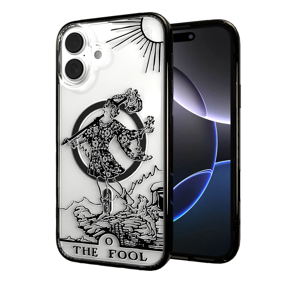 iPhone 16 Series | MagSafe | Tarot Collection | The Fool The Fool - Line / iPhone 16 Plus / Black