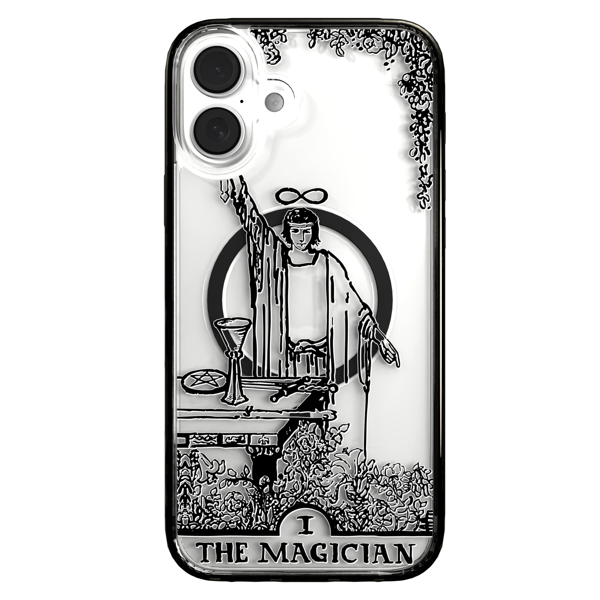 iPhone 16 Series | MagSafe | Tarot Collection | The Magician The Magician - Line / iPhone 16 Plus / Black