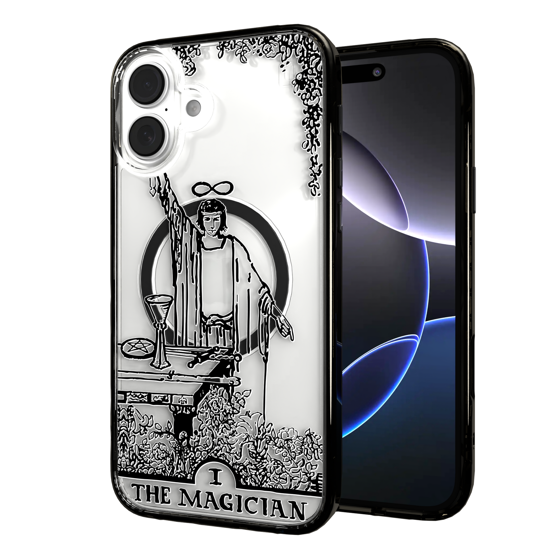 iPhone 16 Series | MagSafe | Tarot Collection | The Magician The Magician - Line / iPhone 16 Plus / Black