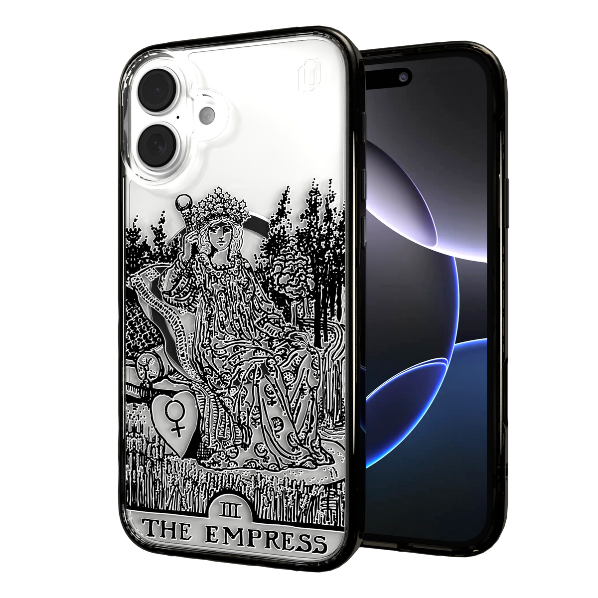 iPhone 16 Series | MagSafe | Tarot Collection | The Empress The Empress - Line / iPhone 16 Plus / Black