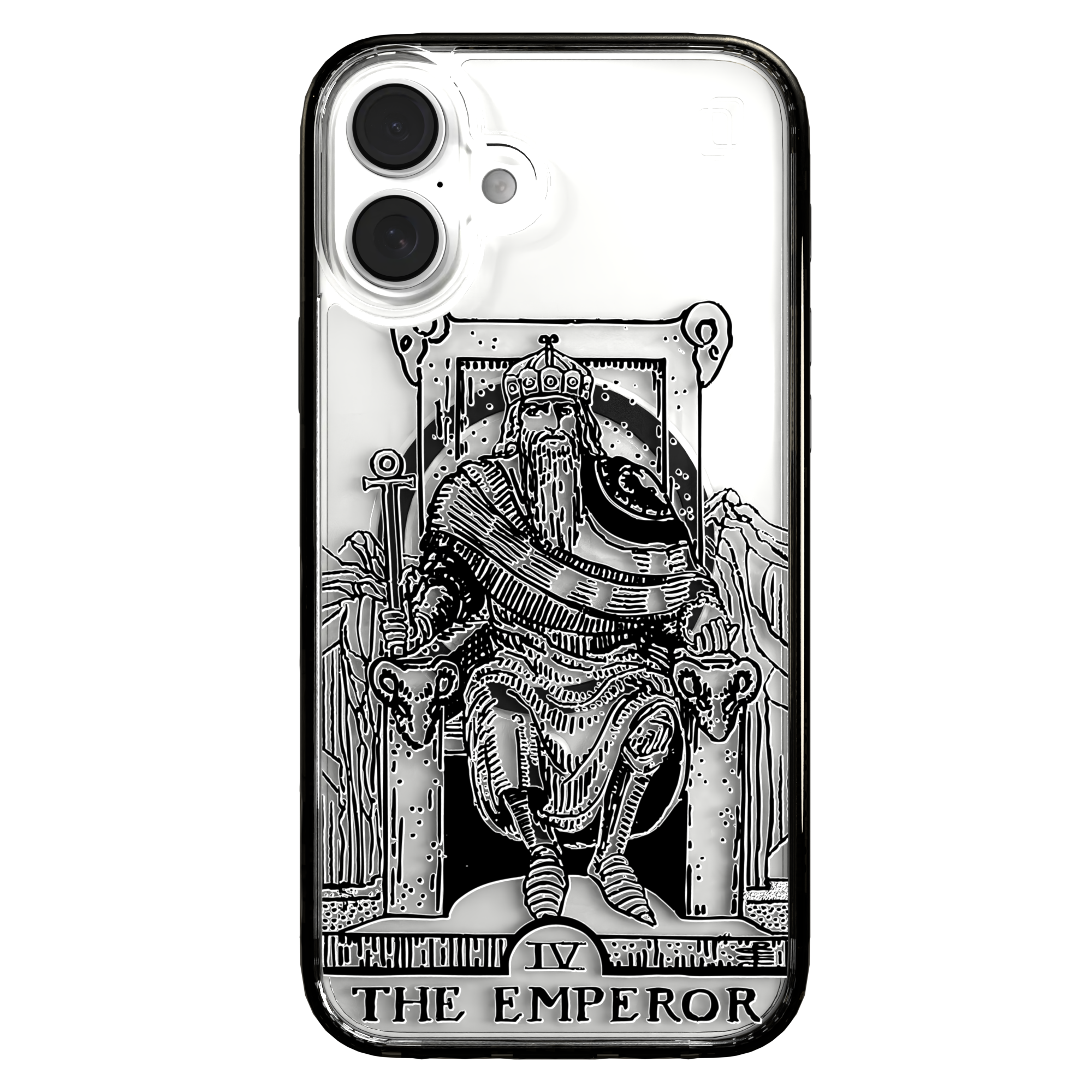 iPhone 16 Series | MagSafe | Tarot Collection | The Emperor The Emperor - Line / iPhone 16 Plus / Black
