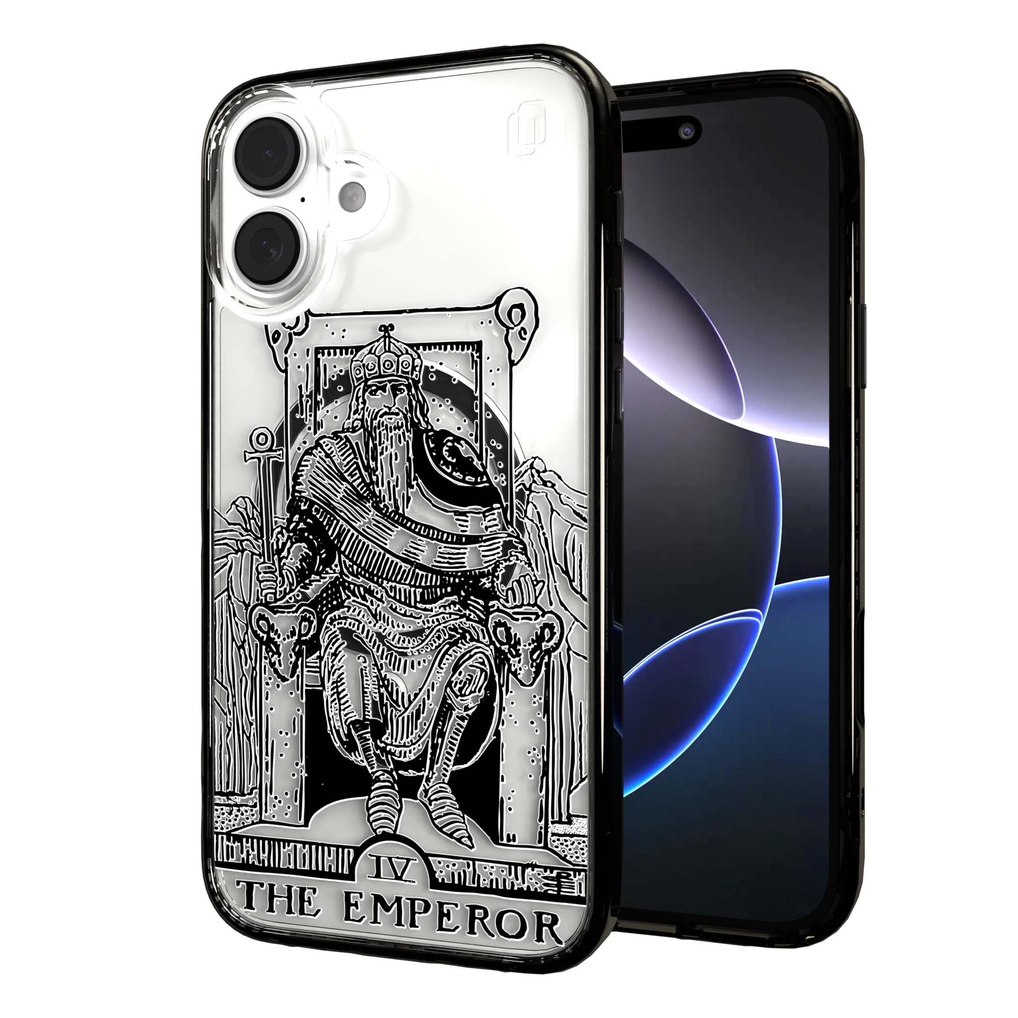 iPhone 16 Series | MagSafe | Tarot Collection | The Emperor The Emperor - Line / iPhone 16 Plus / Black