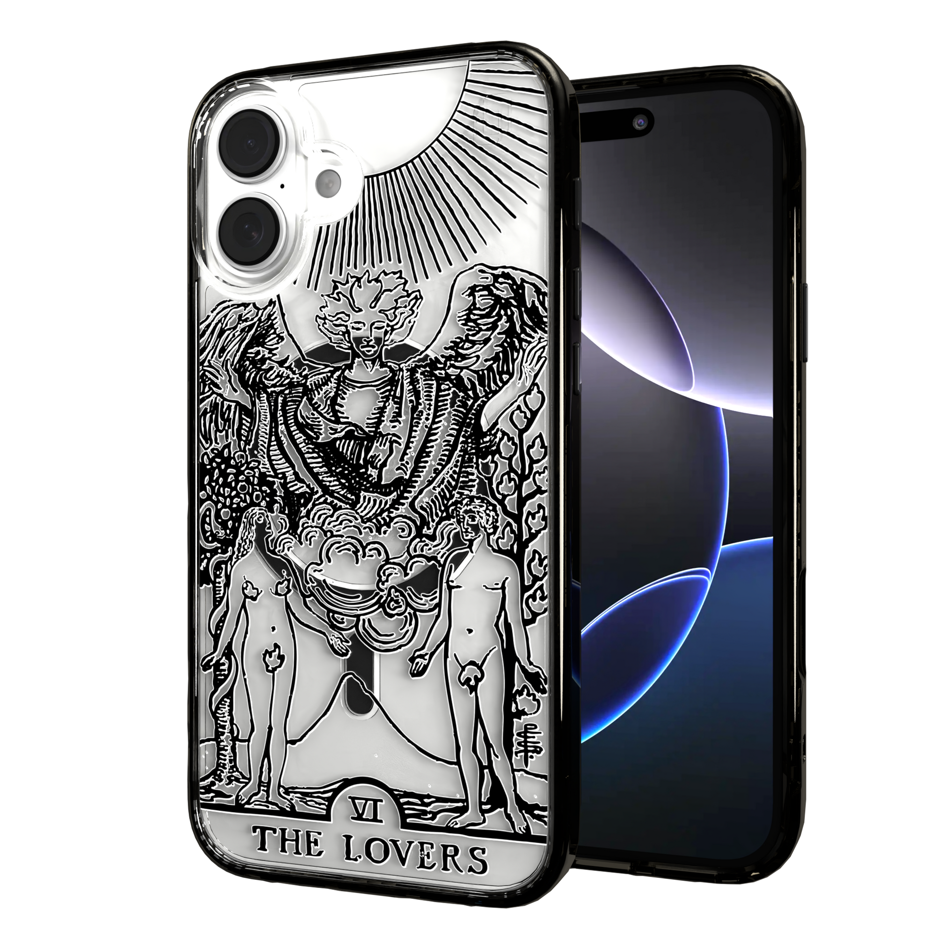 iPhone 16 Series | MagSafe | Tarot Collection | The Lovers The Lovers - Line / iPhone 16 Plus / Black