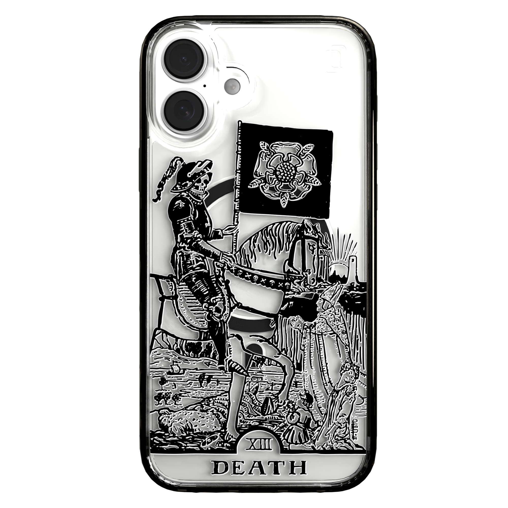 iPhone 16 Series | MagSafe | Tarot Collection | Death Death - Line / iPhone 16 Plus / Black