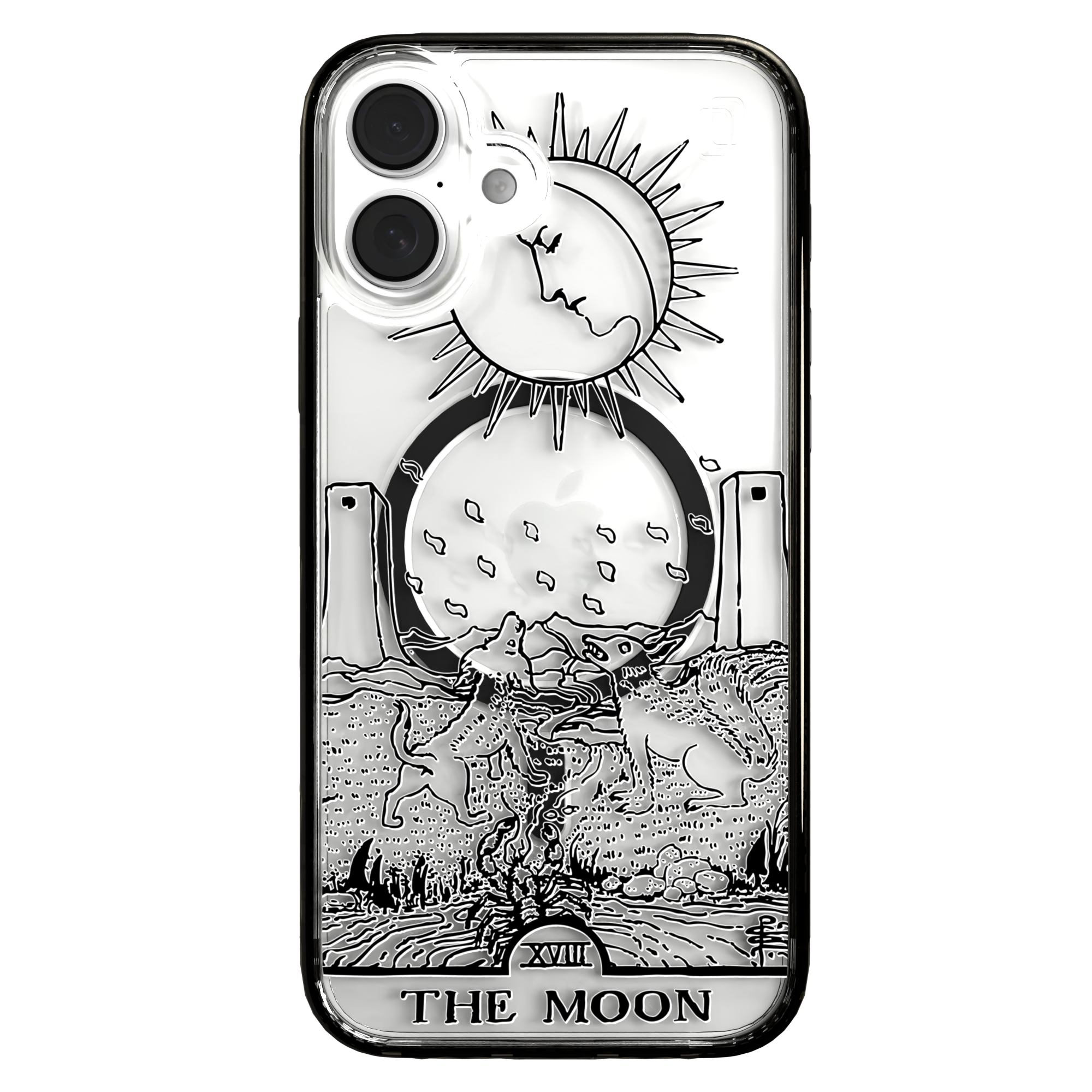iPhone 16 Series | MagSafe | Tarot Collection | The Moon The Moon - Line / iPhone 16 Plus / Black