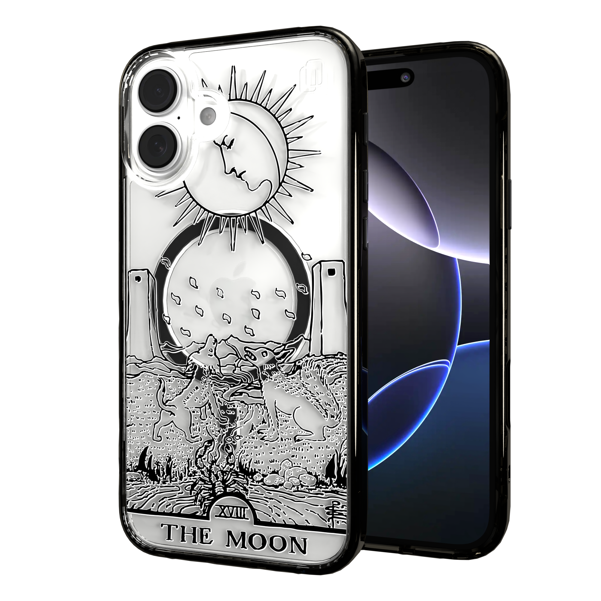 iPhone 16 Series | MagSafe | Tarot Collection | The Moon The Moon - Line / iPhone 16 Plus / Black