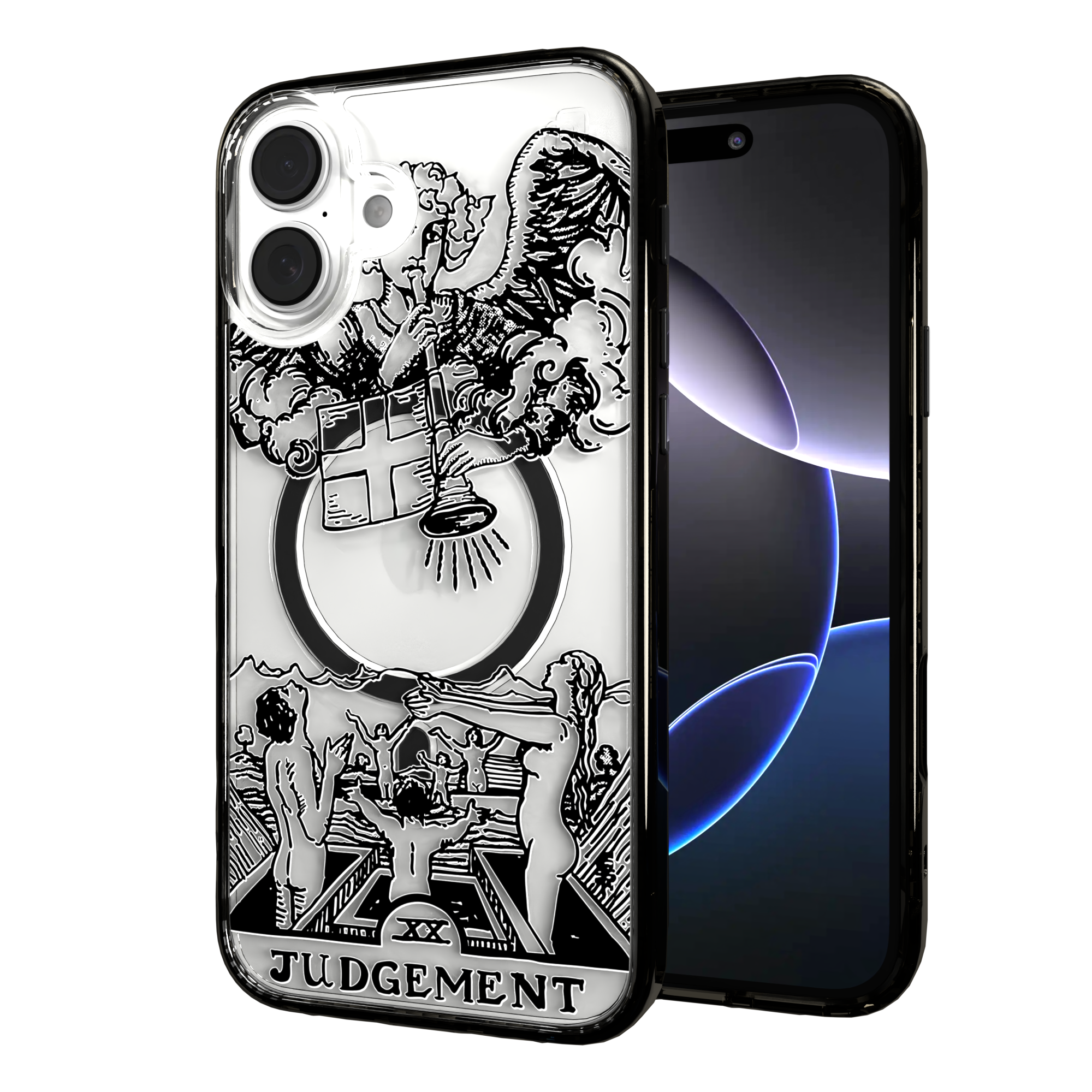 iPhone 16 Series | MagSafe | Tarot Collection | Judgement Judgement - Line / iPhone 16 Plus / Black