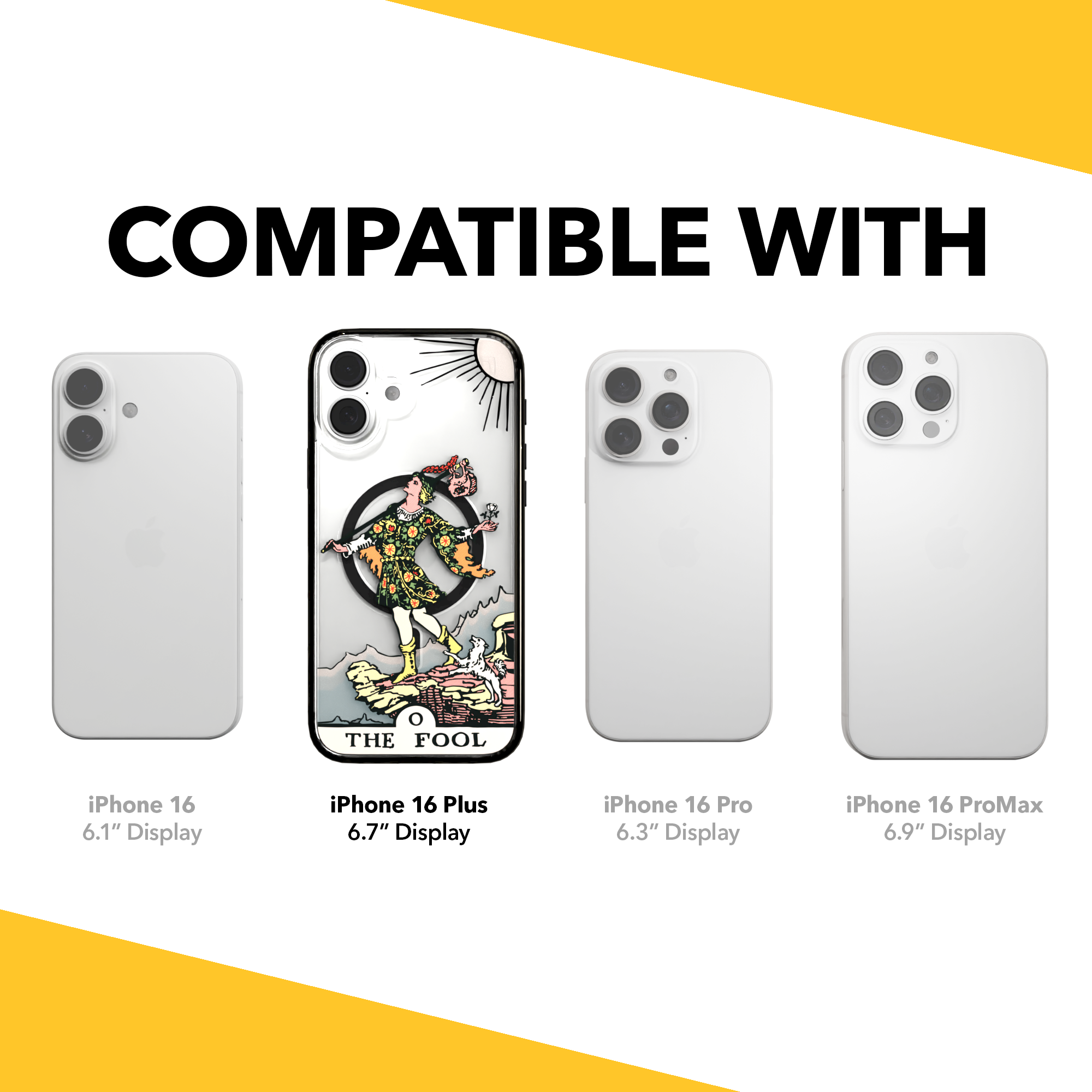 iPhone 16 Series | MagSafe | Tarot Collection | The Fool The Fool - Color / iPhone 16 Plus / Black