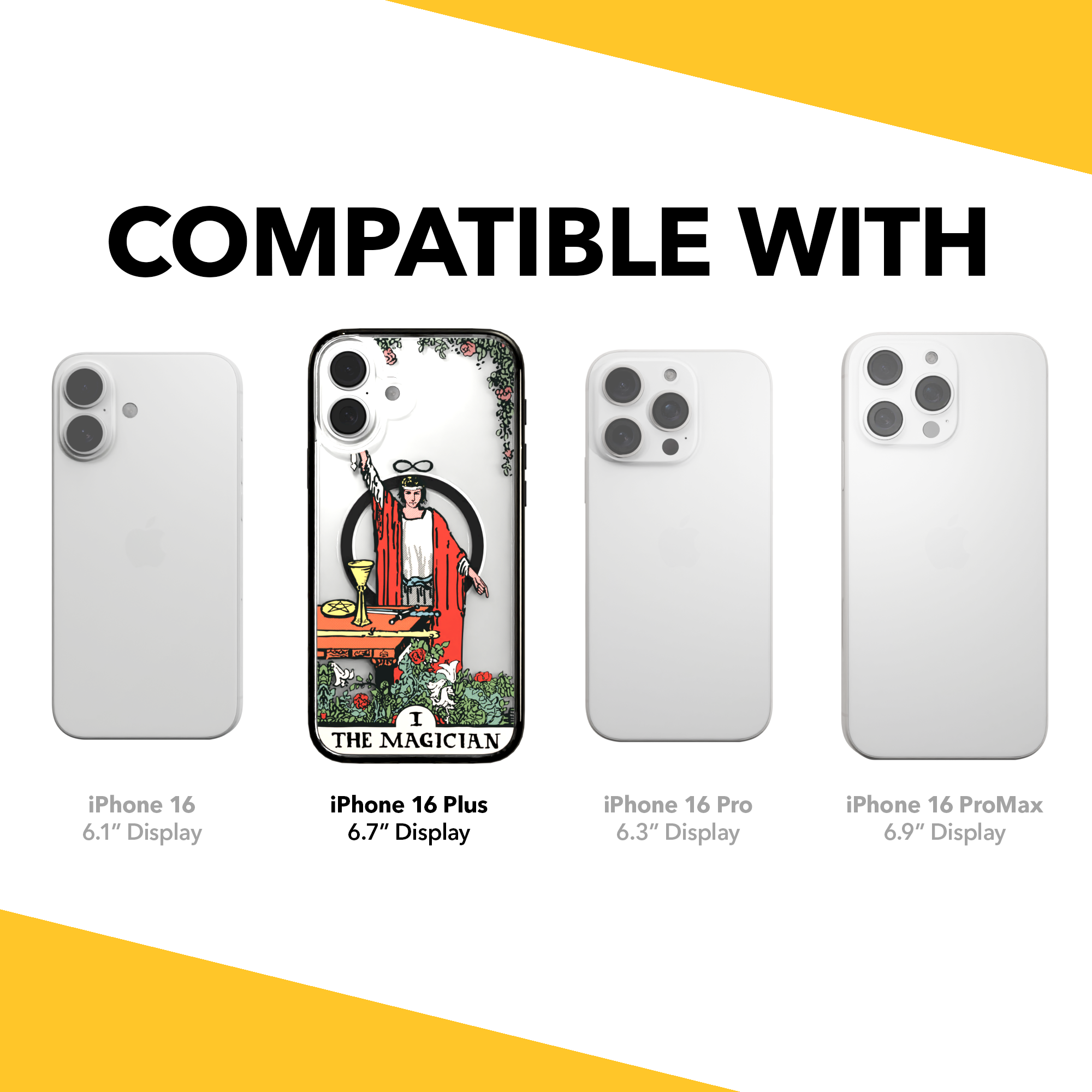 iPhone 16 Series | MagSafe | Tarot Collection | The Magician The Magician - Color / iPhone 16 Plus / Black