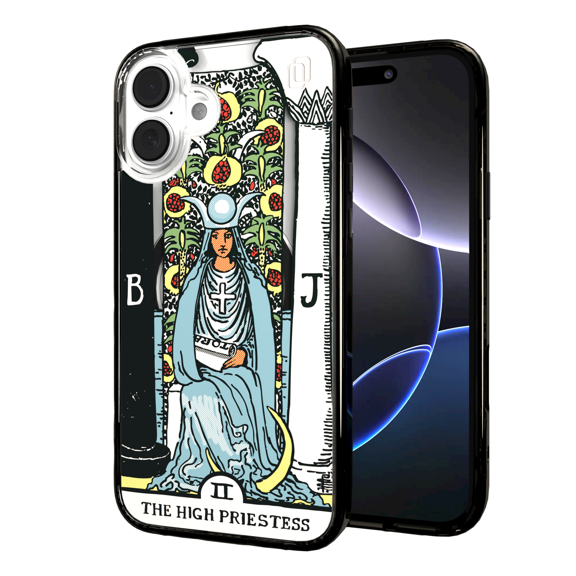 iPhone 16 Series | MagSafe | Tarot Collection | The High Priestess The High Priestess - Color / iPhone 16 Plus / Black