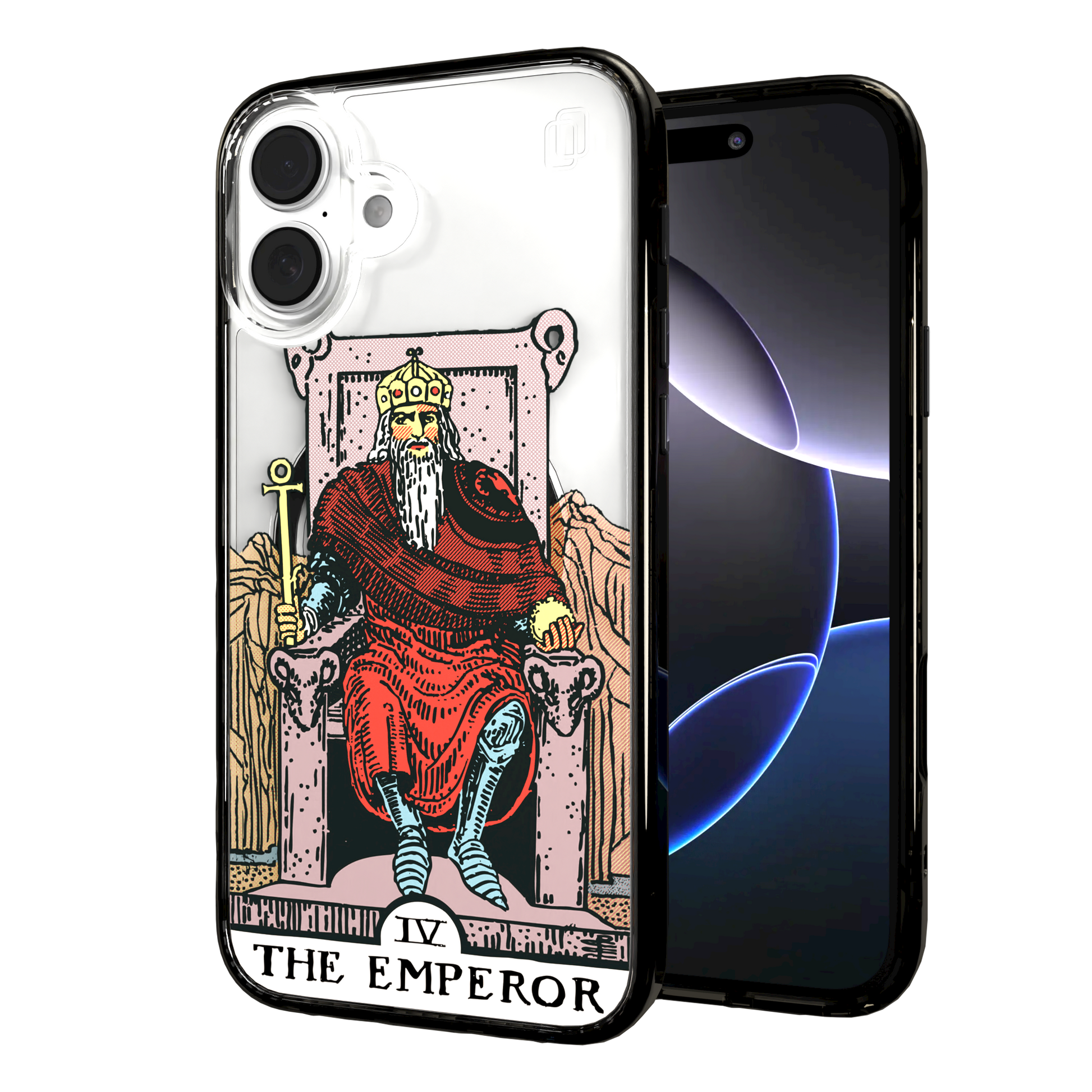 iPhone 16 Series | MagSafe | Tarot Collection | The Emperor The Emperor - Color / iPhone 16 Plus / Black