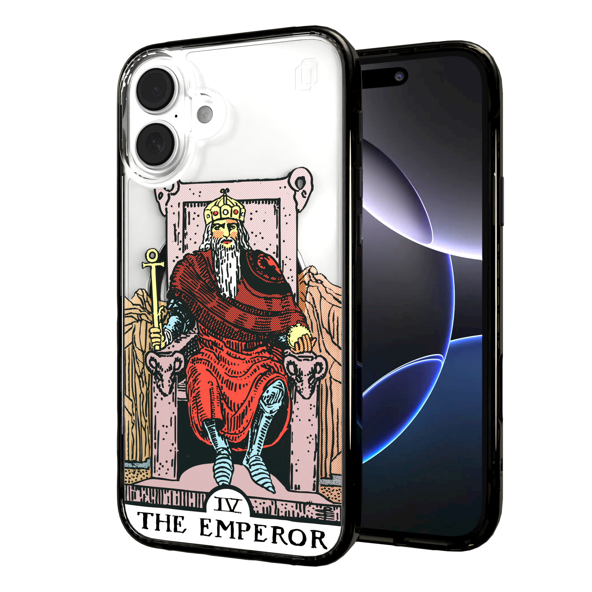 iPhone 16 Series | MagSafe | Tarot Collection | The Emperor The Emperor - Color / iPhone 16 Plus / Black