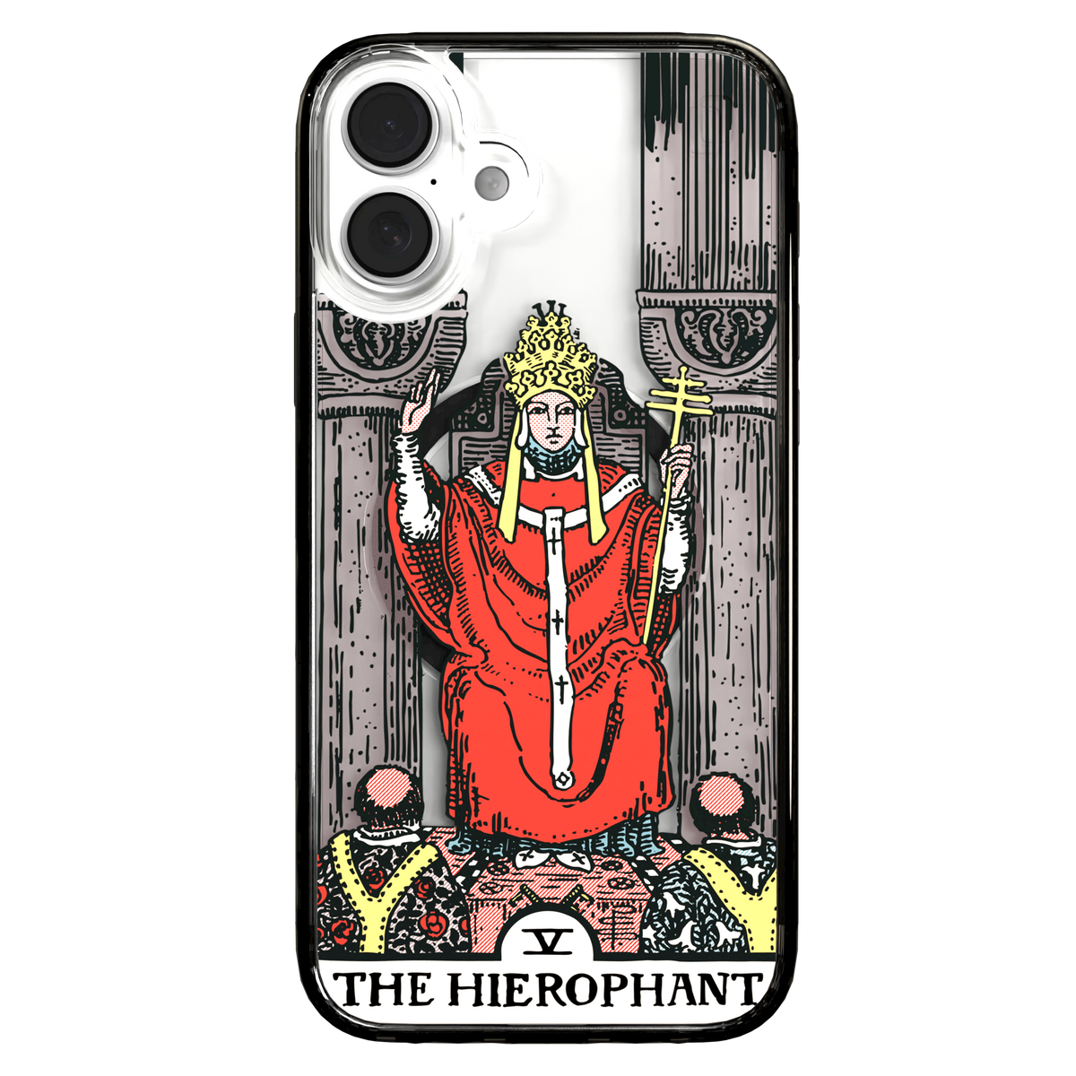 iPhone 16 Series | MagSafe | Tarot Collection | The Hierophant The Hierophant - Color / iPhone 16 Plus / Black