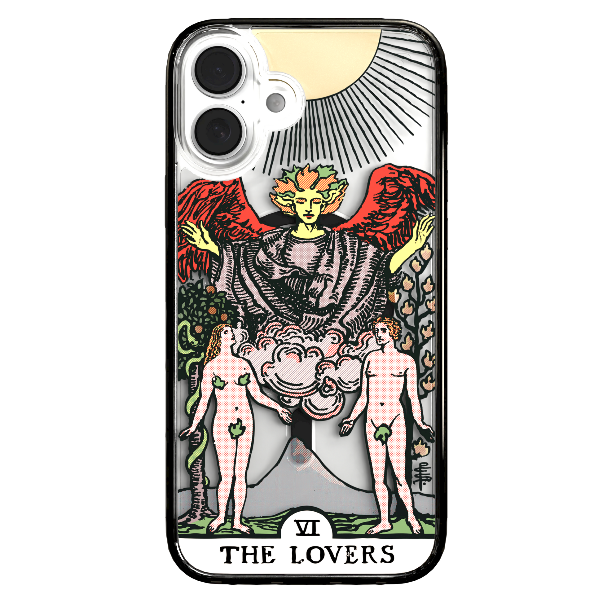 iPhone 16 Series | MagSafe | Tarot Collection | The Lovers The Lovers - Color / iPhone 16 Plus / Black