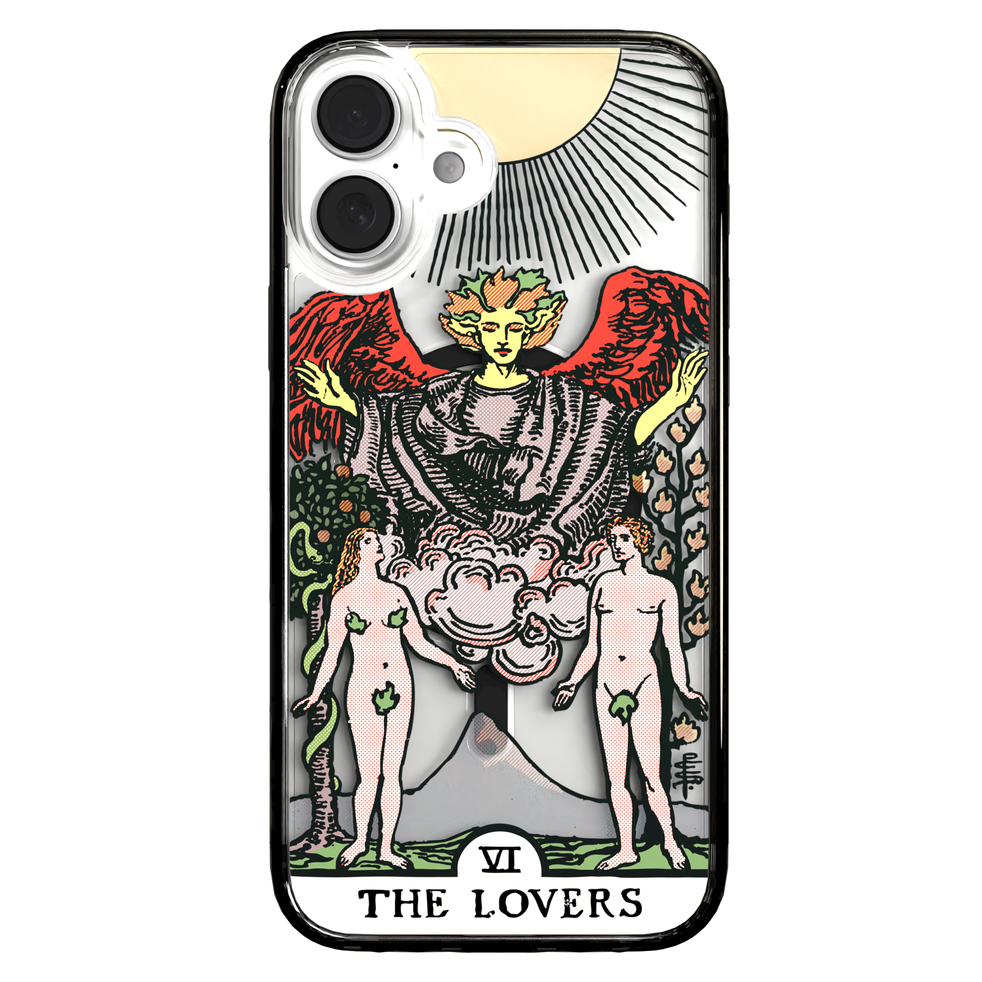 iPhone 16 Series | MagSafe | Tarot Collection | The Lovers The Lovers - Color / iPhone 16 Plus / Black
