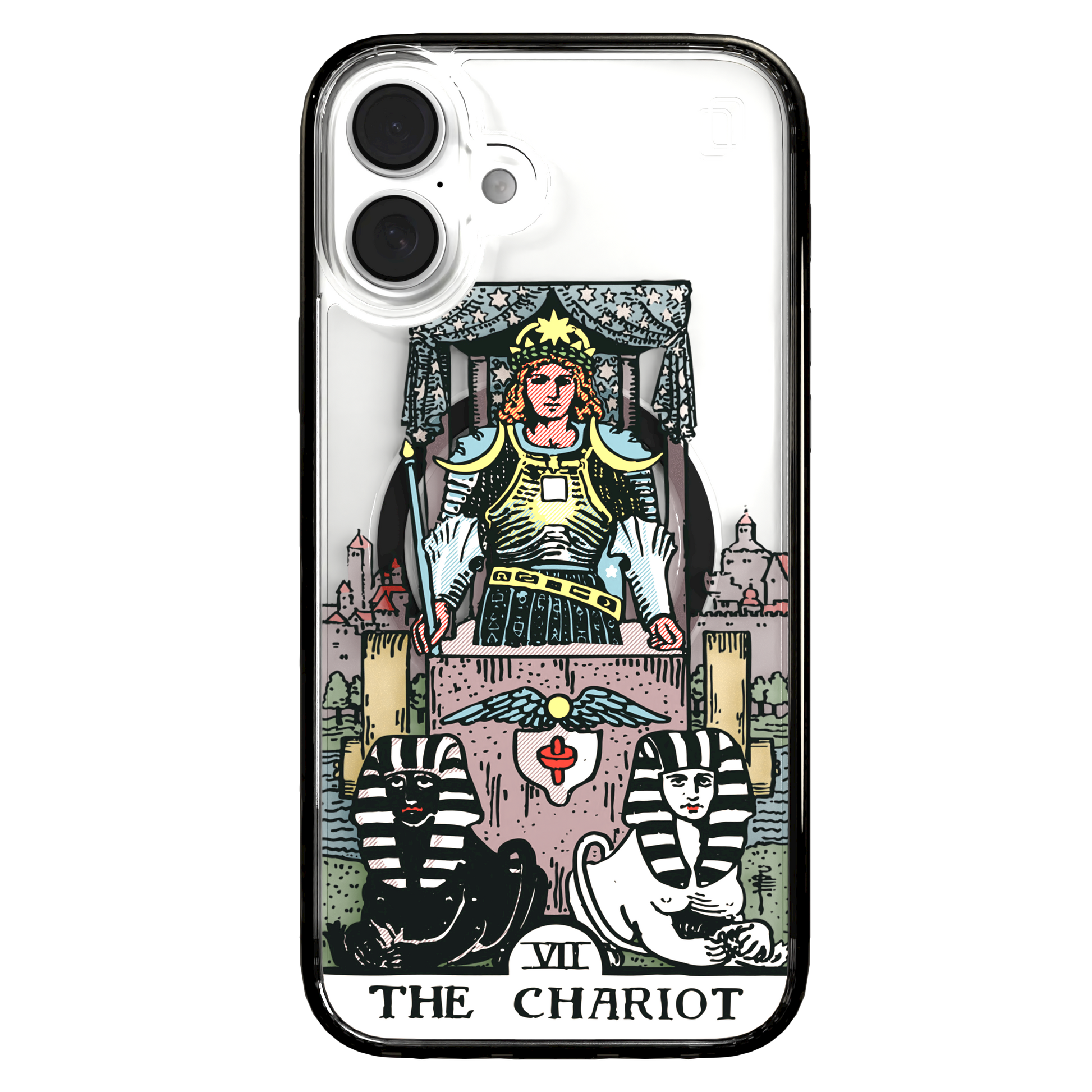 iPhone 16 Series | MagSafe | Tarot Collection | The Chariot The Chariot - Color / iPhone 16 Plus / Black
