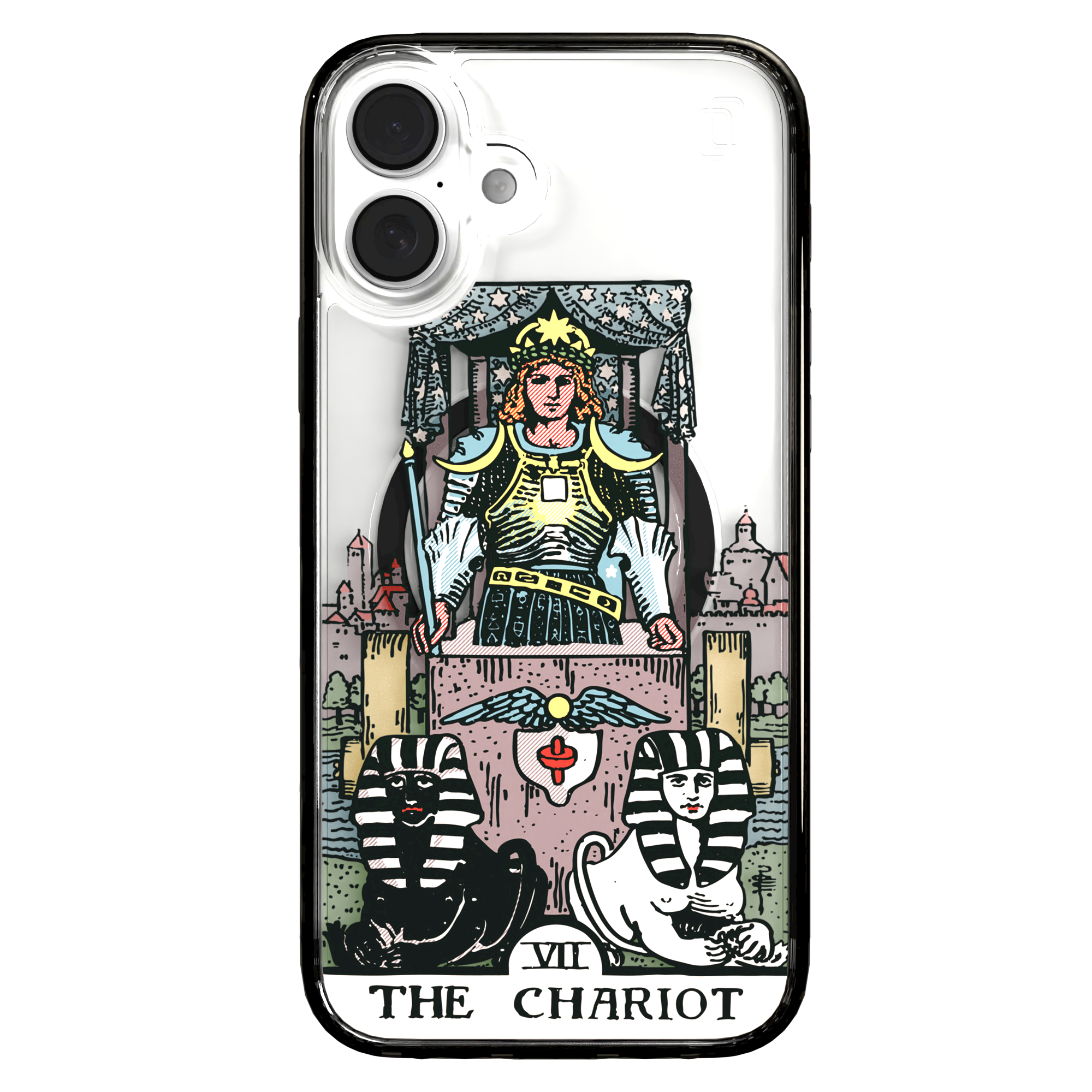 iPhone 16 Series | MagSafe | Tarot Collection | The Chariot The Chariot - Color / iPhone 16 Plus / Black