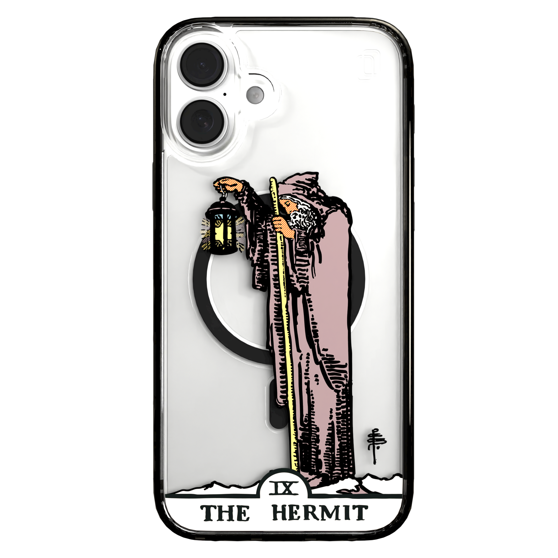 iPhone 16 Series | MagSafe | Tarot Collection | The Hermit The Hermit - Color / iPhone 16 Plus / Black