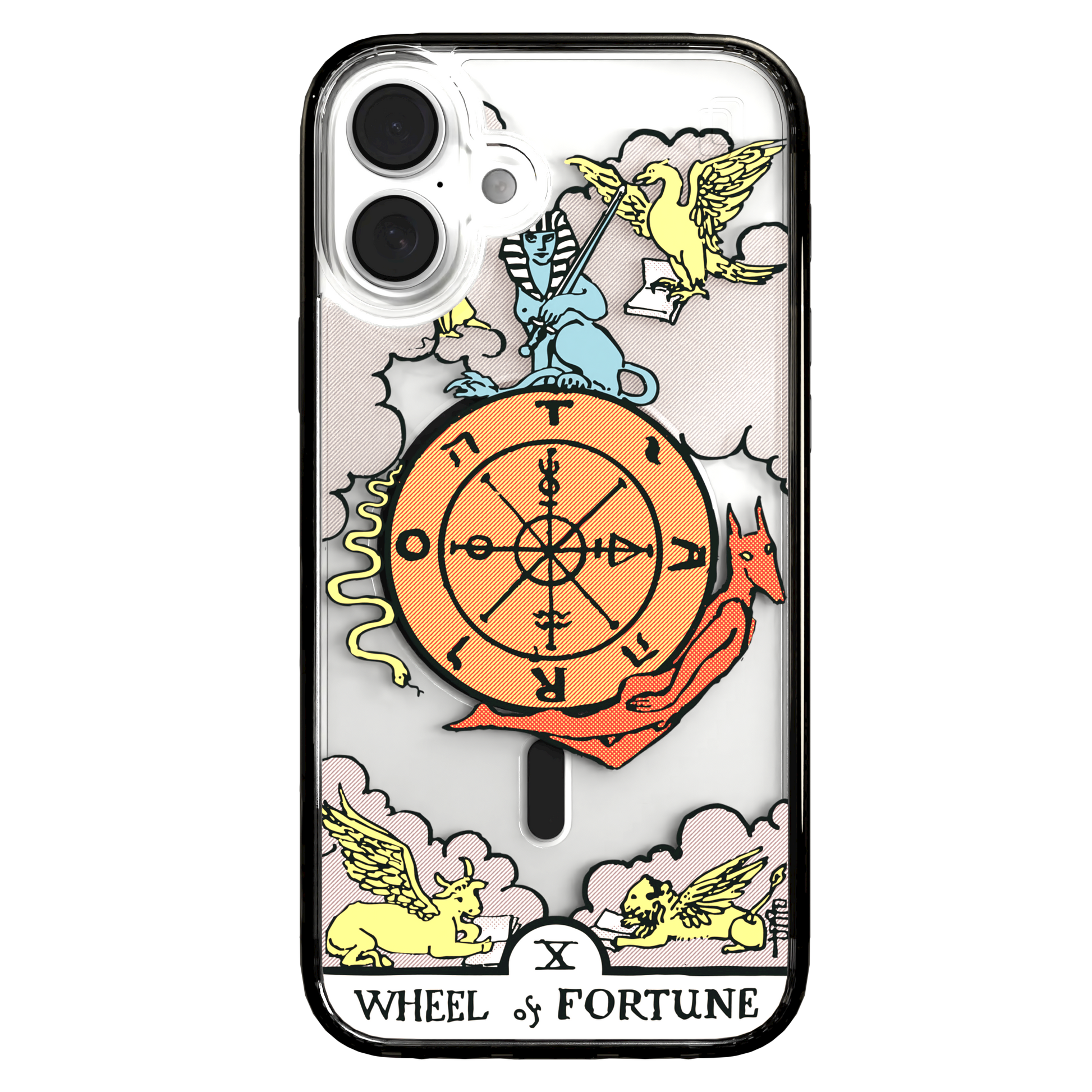 iPhone 16 Series | MagSafe | Tarot Collection | Wheel of Fortune Wheel of Fortune - Color / iPhone 16 Plus / Black