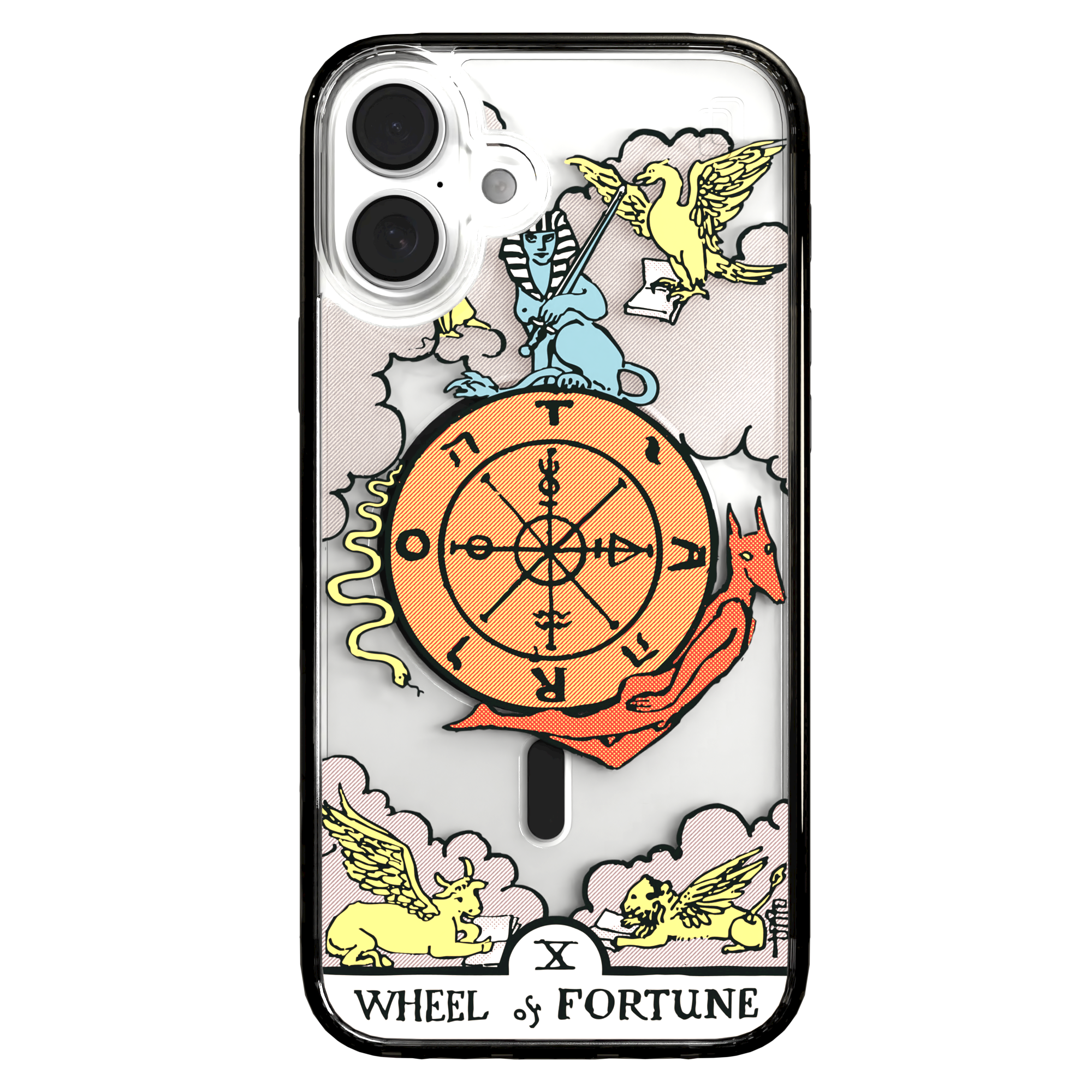 iPhone 16 Series | MagSafe | Tarot Collection | Wheel of Fortune Wheel of Fortune - Color / iPhone 16 Plus / Black
