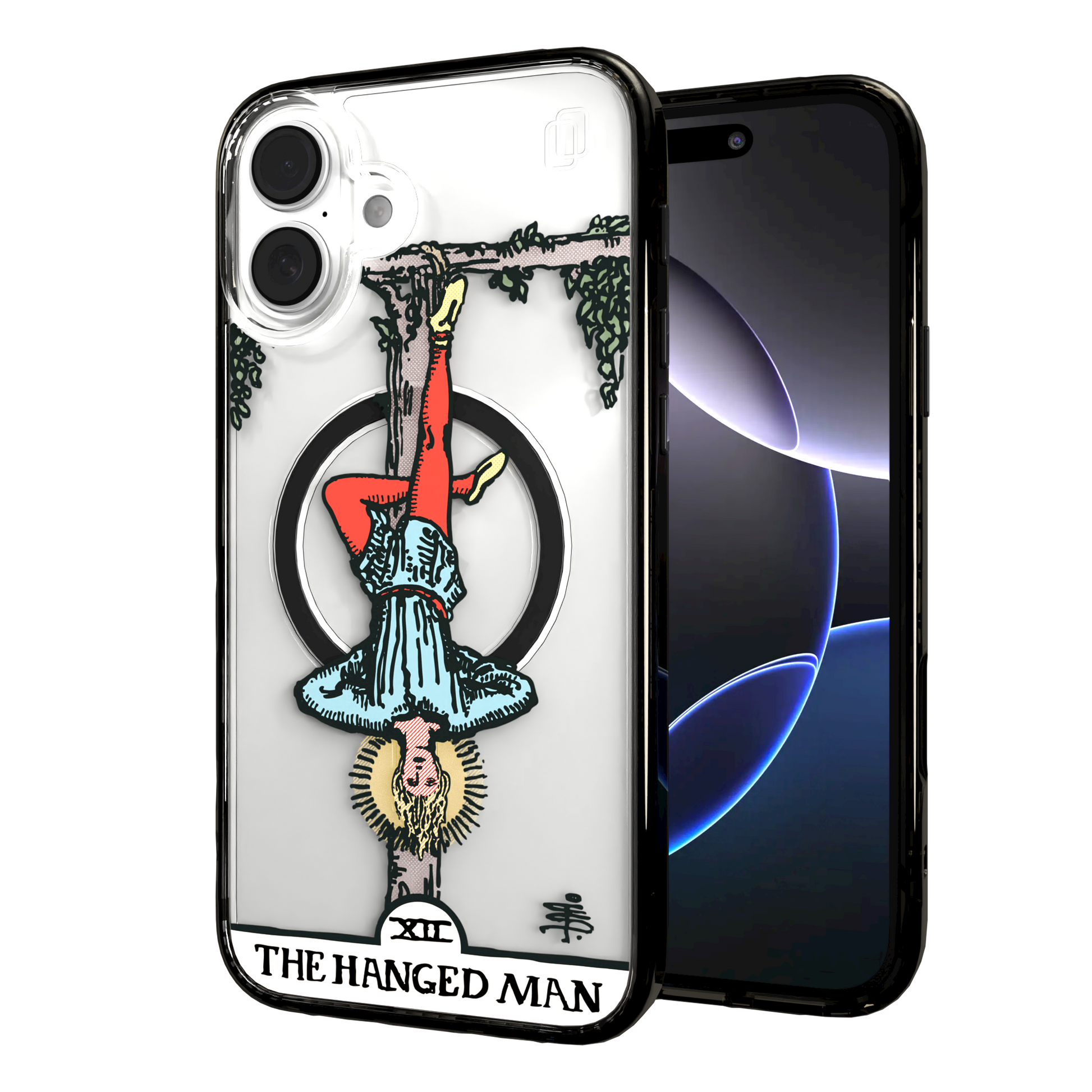 iPhone 16 Series | MagSafe | Tarot Collection | The Hanged Man The Hanged Man - Color / iPhone 16 Plus / Black