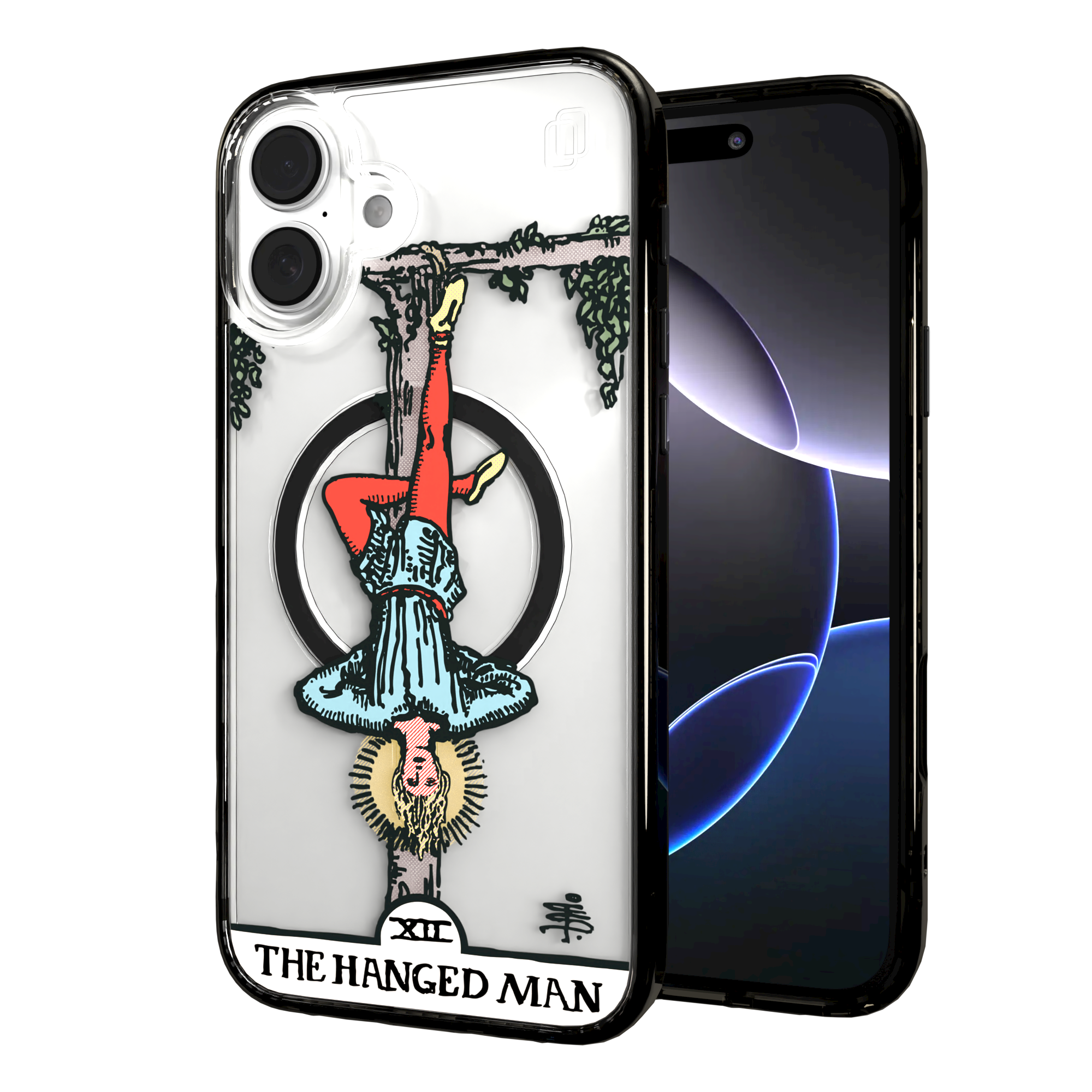 iPhone 16 Series | MagSafe | Tarot Collection | The Hanged Man The Hanged Man - Color / iPhone 16 Plus / Black