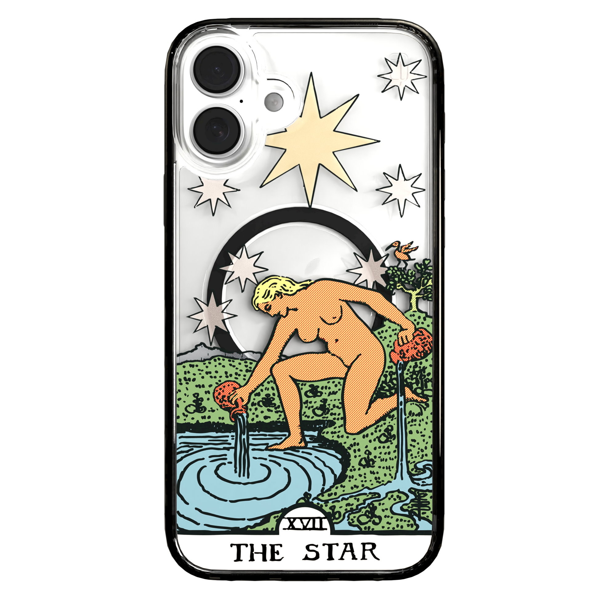 iPhone 16 Series | MagSafe | Tarot Collection | The Star The Star - Color / iPhone 16 Plus / Black
