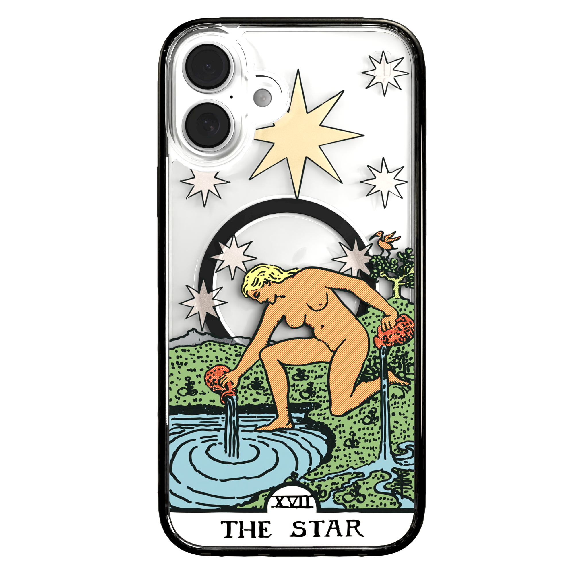 iPhone 16 Series | MagSafe | Tarot Collection | The Star The Star - Color / iPhone 16 Plus / Black