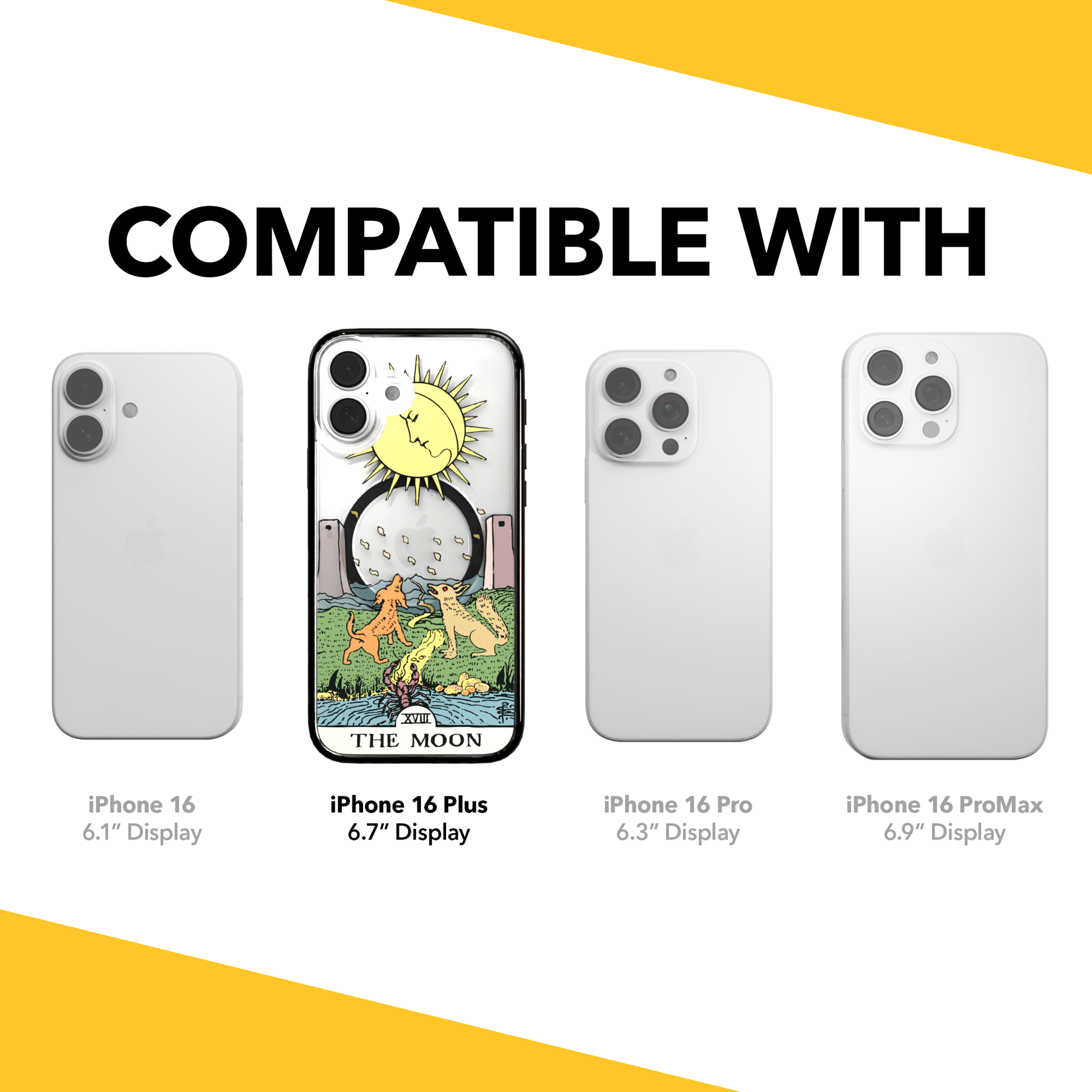 iPhone 16 Series | MagSafe | Tarot Collection | The Moon The Moon - Color / iPhone 16 Plus / Black