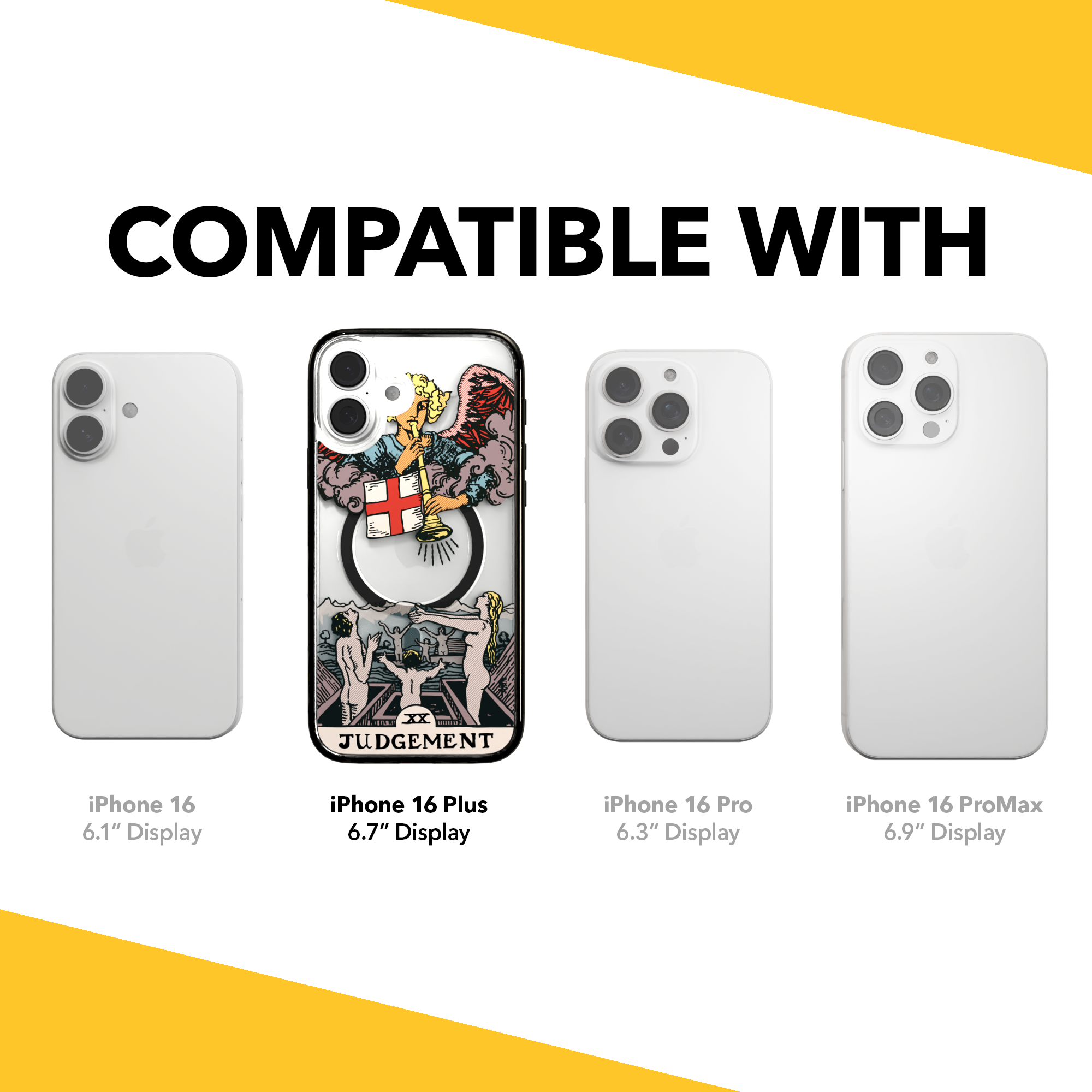 iPhone 16 Series | MagSafe | Tarot Collection | Judgement Judgement - Color / iPhone 16 Plus / Black