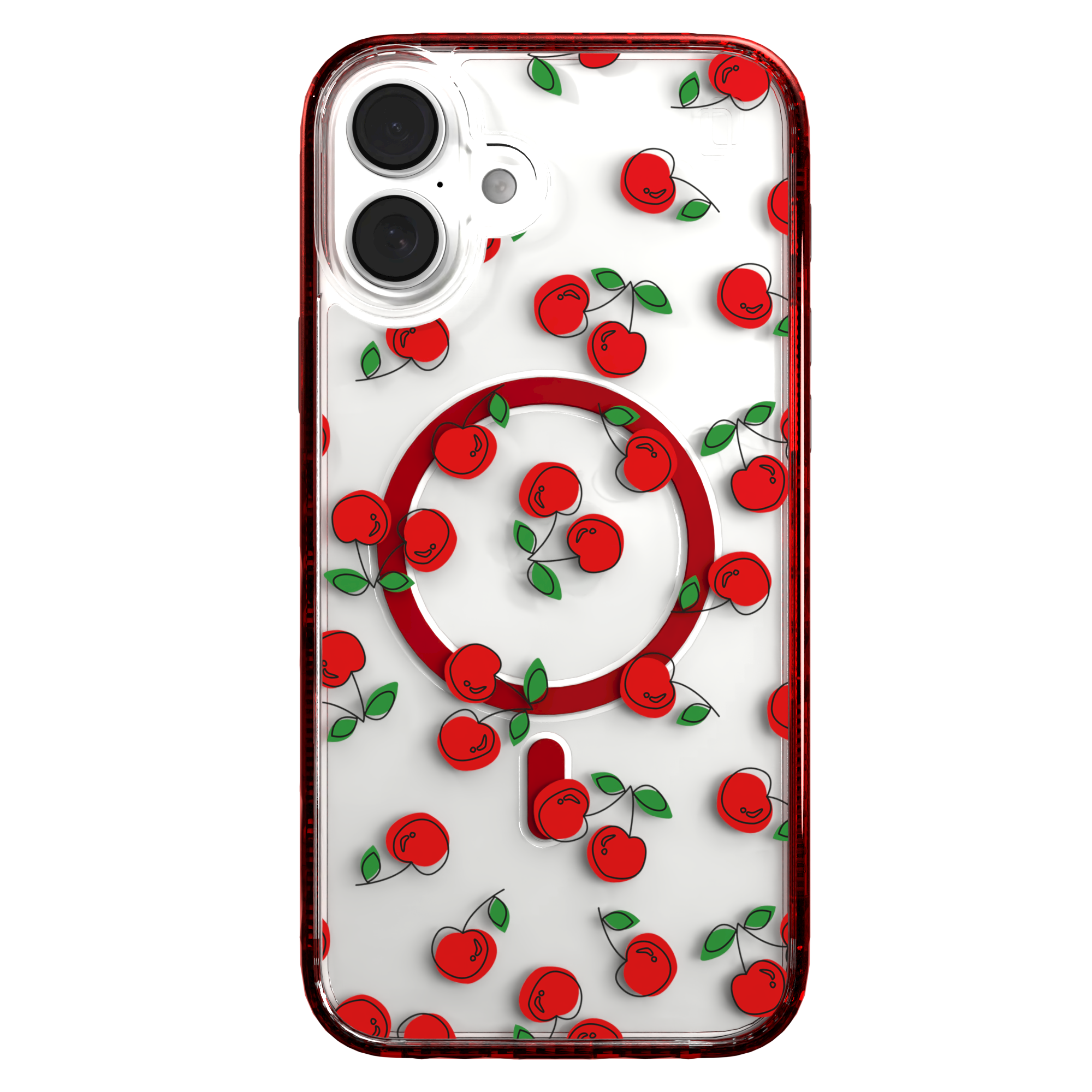 iPhone 16 Series | MagSafe | Fruit Bowl Collection | Bowl O' Cherries Bowl O' Cherries / iPhone 16 Plus / Red