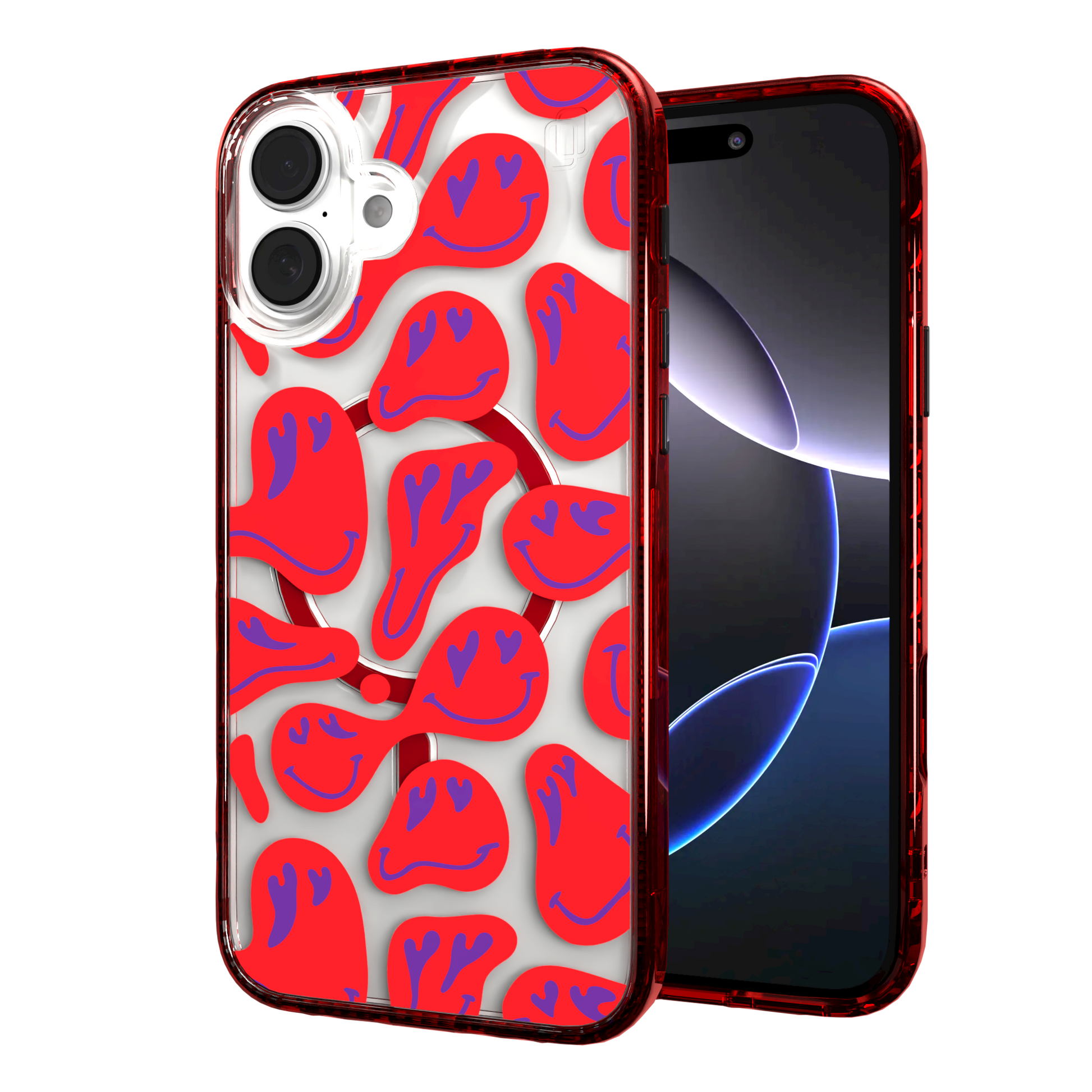 iPhone 16 Series | MagSafe | Heart Collection | Melting Bliss Heart Case Melting Bliss / iPhone 16 Plus / Red