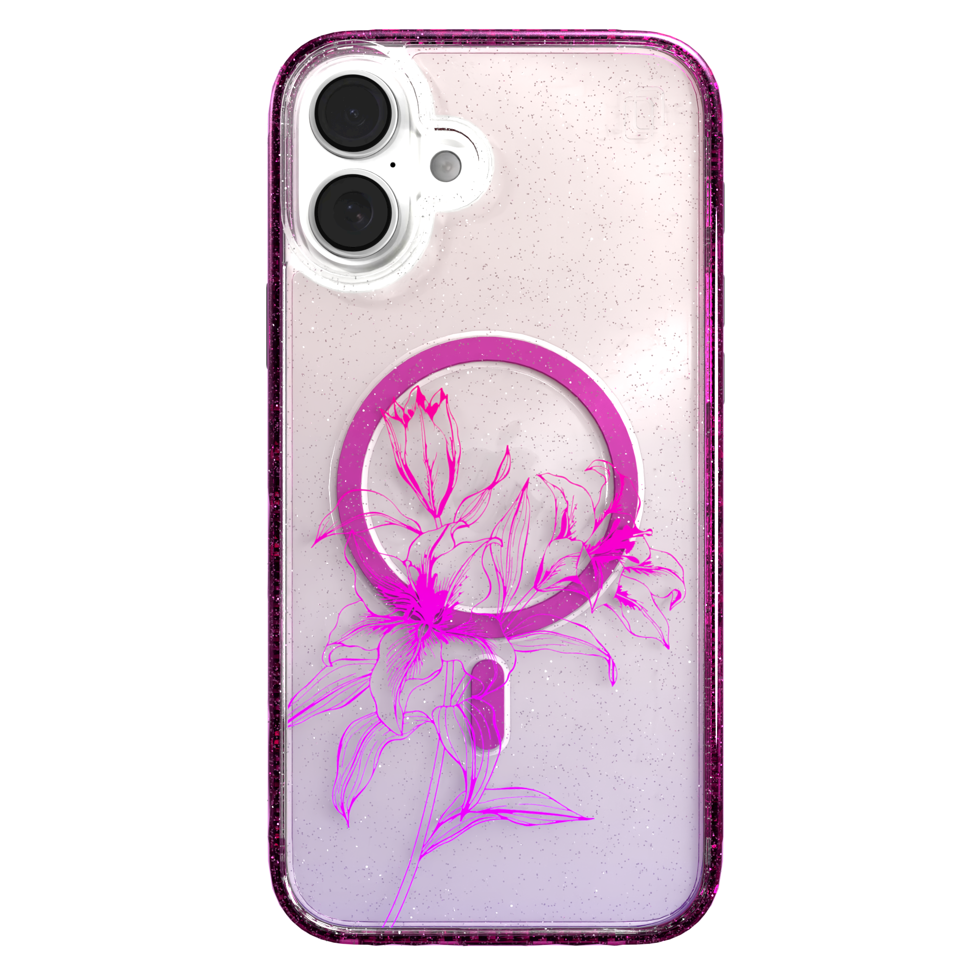 iPhone 16 Series | MagSafe | Ombre Bouquet Case Collection | Lilac Purple Haze